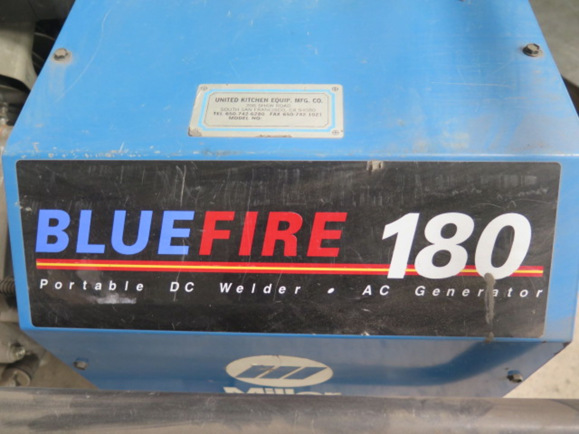 Miller “Blue Fire 180” Gas Powered Portable DC Welder / AC Generator - Image 5 of 6