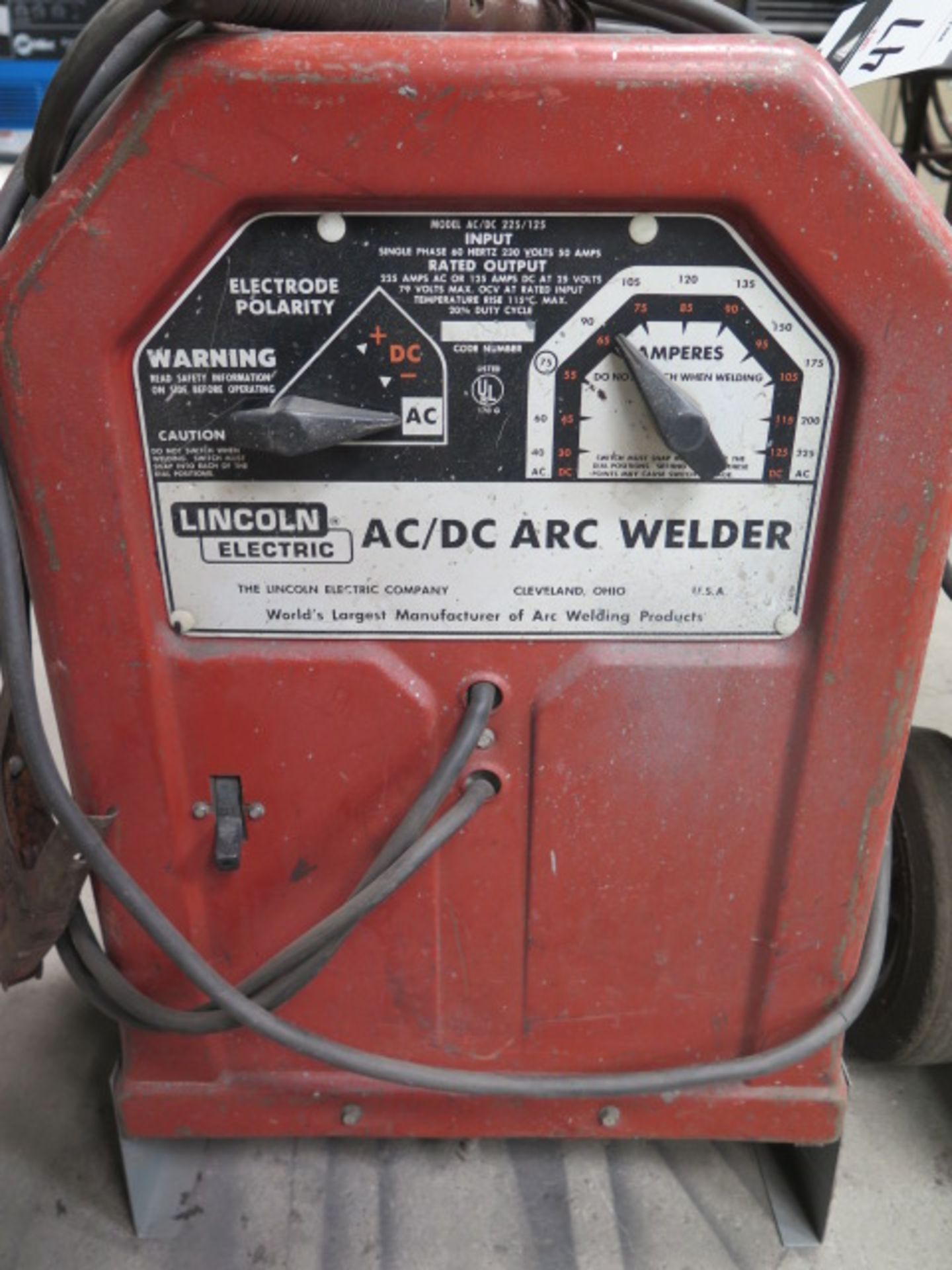 Lincoln 225 Amp AC/DC Arc Welding Power Source - Image 2 of 3