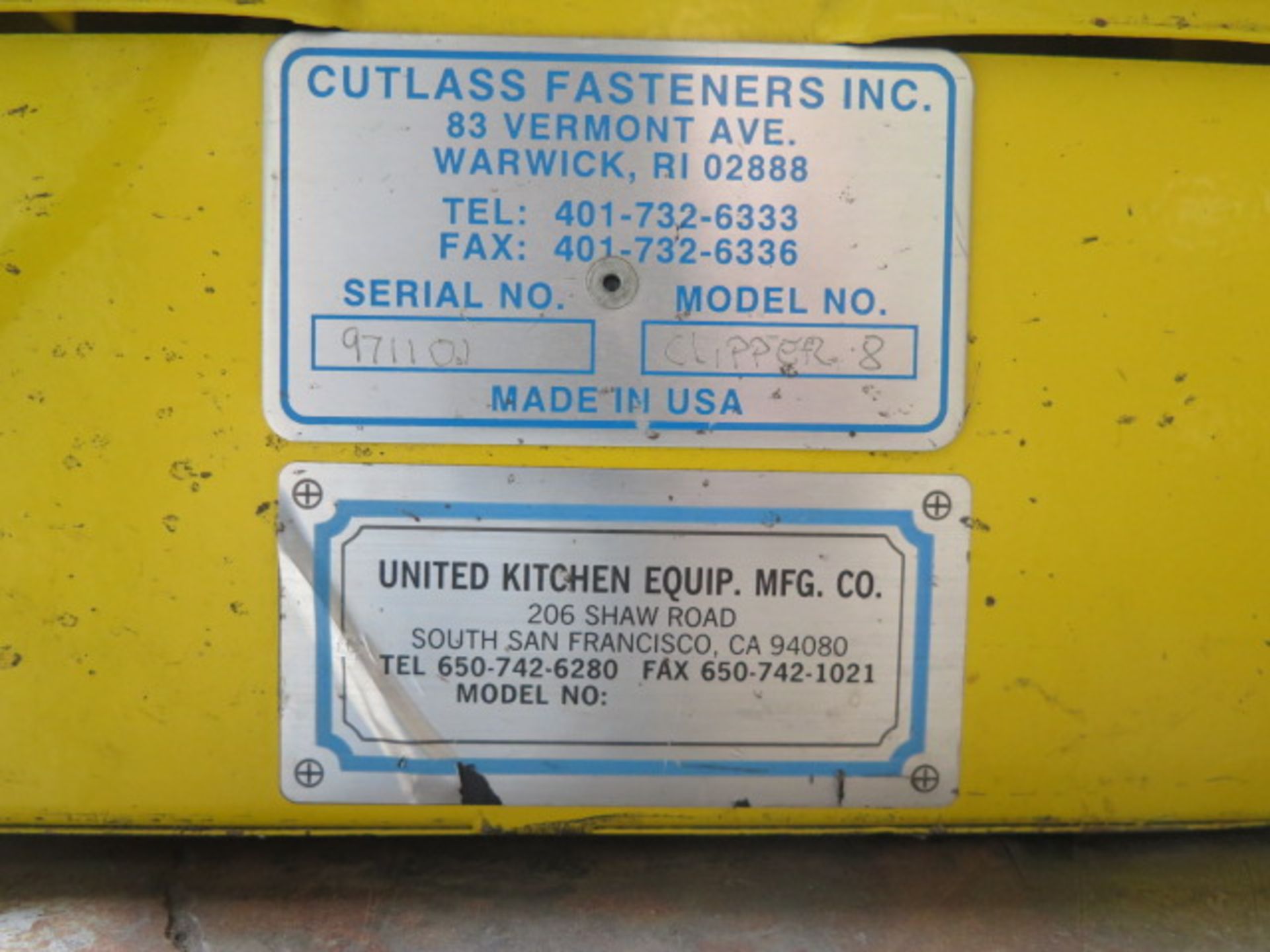 Cutlass Fasteners “Clipper 8” Stud Welder s/n 971101 w/ Acces - Image 5 of 5