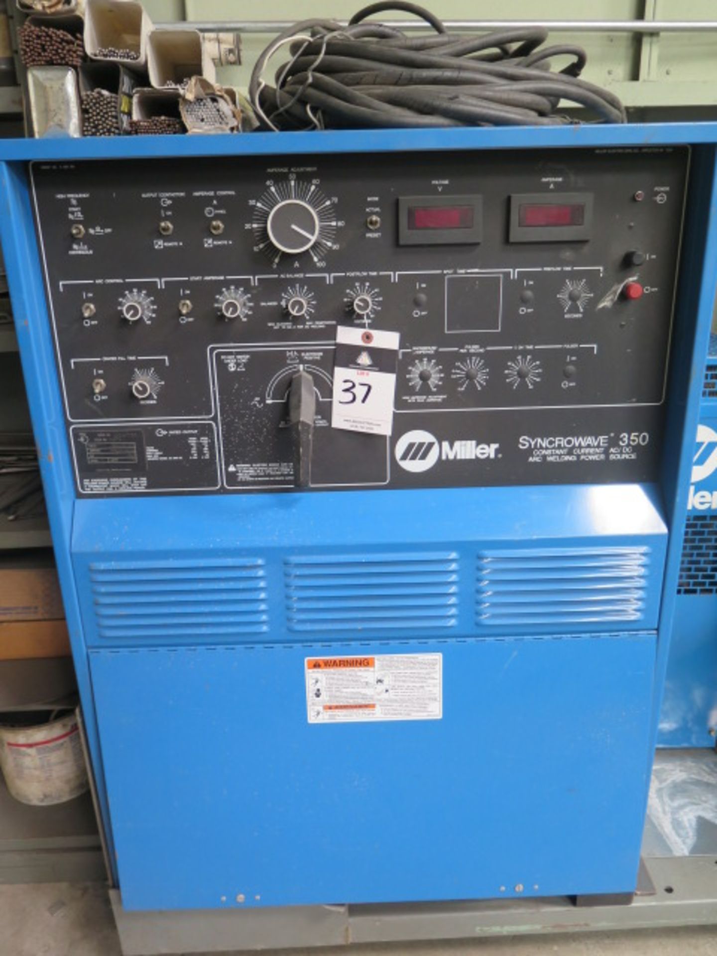 Miller Syncrowave 350 CC-AC/DC Arc Welding Power Source s/n KB067130 w/ Miller Coolmate 1A Cooling - Image 2 of 7