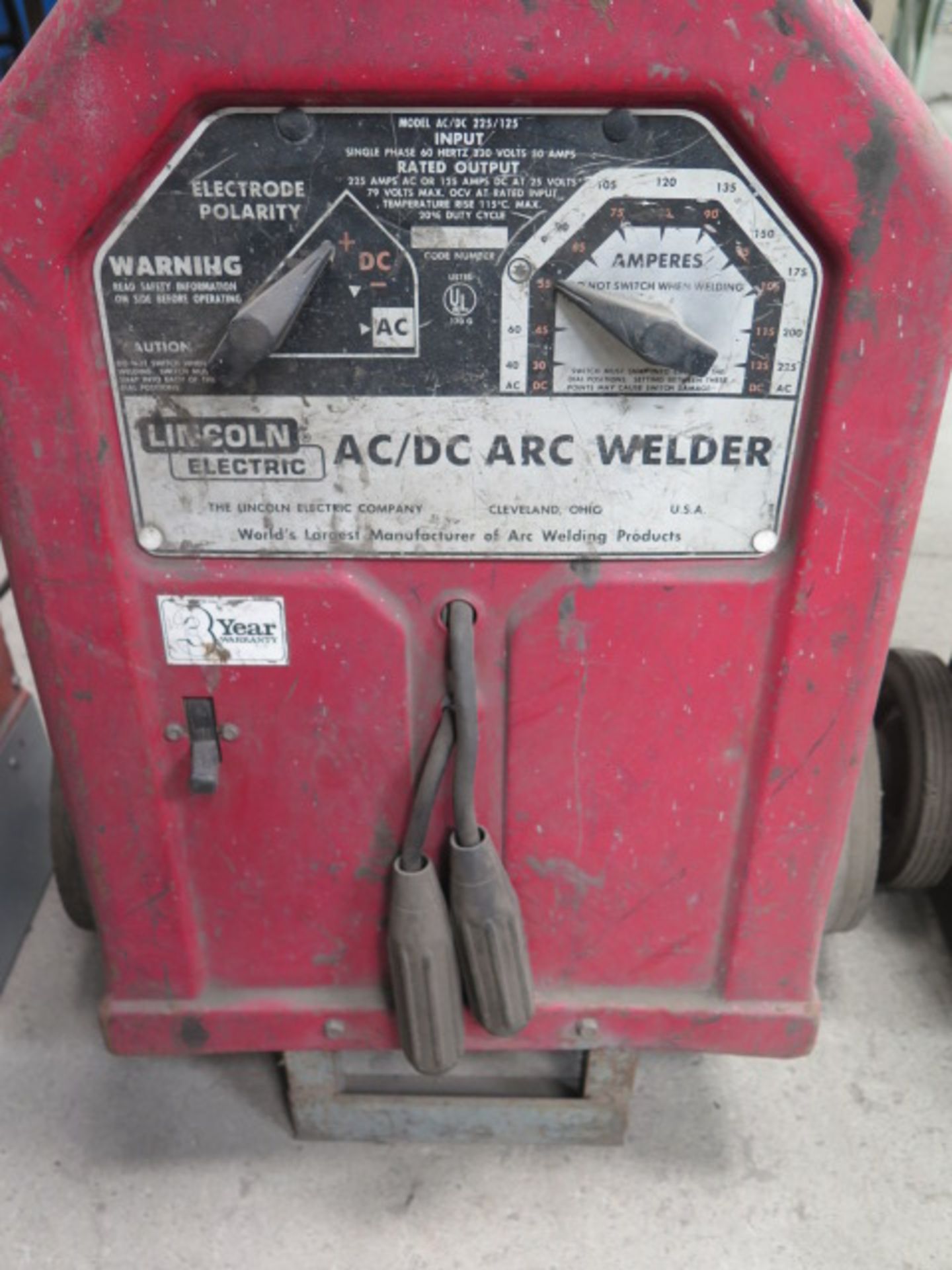 Lincoln 225 Amp AC/DC Arc Welding Power Source - Image 2 of 2