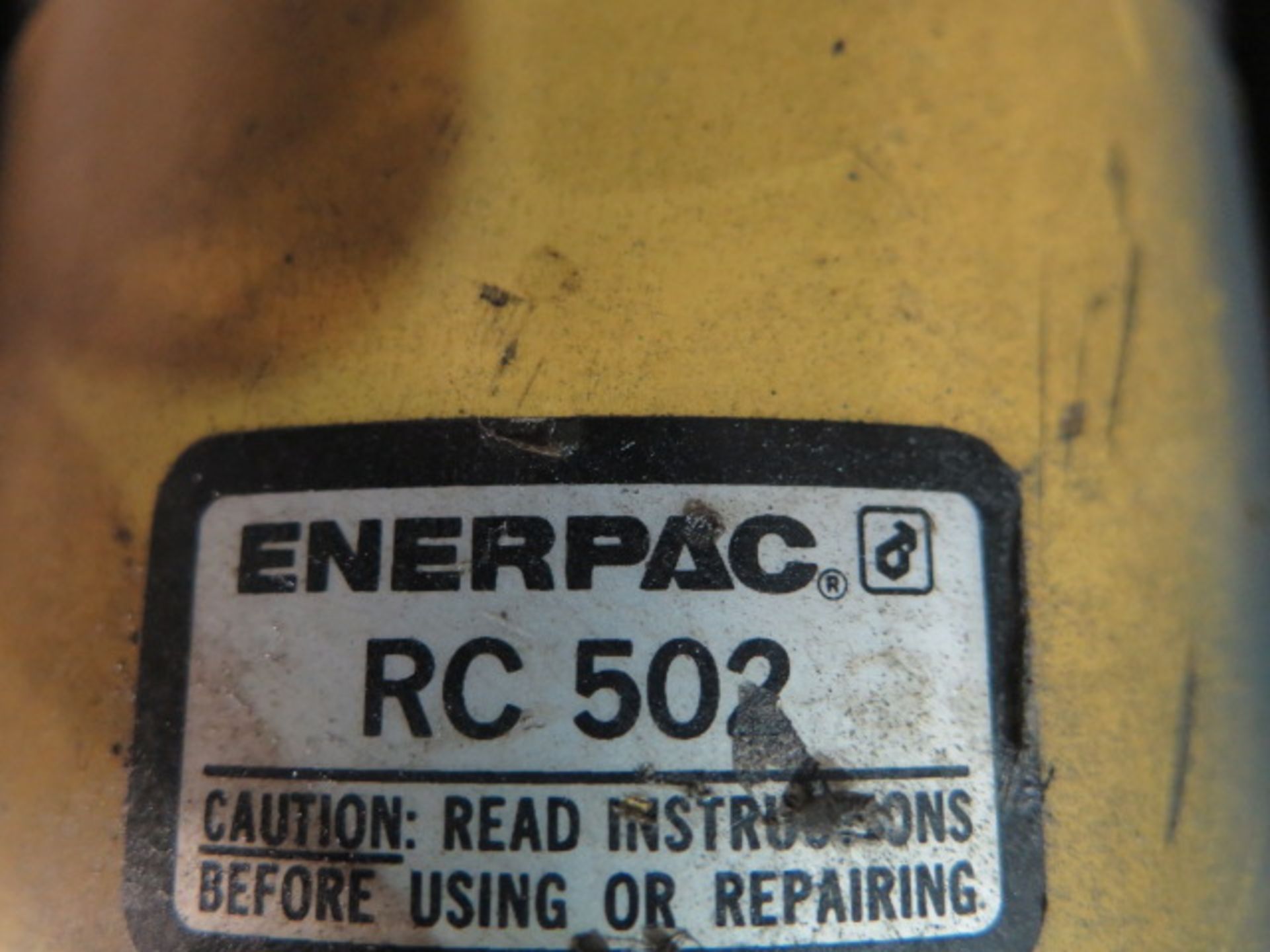 Enerpac 3” x 3” Hydraulic Corner Notcher w/ 26” Throat (AT TIP), Rolling Stand - Image 8 of 8