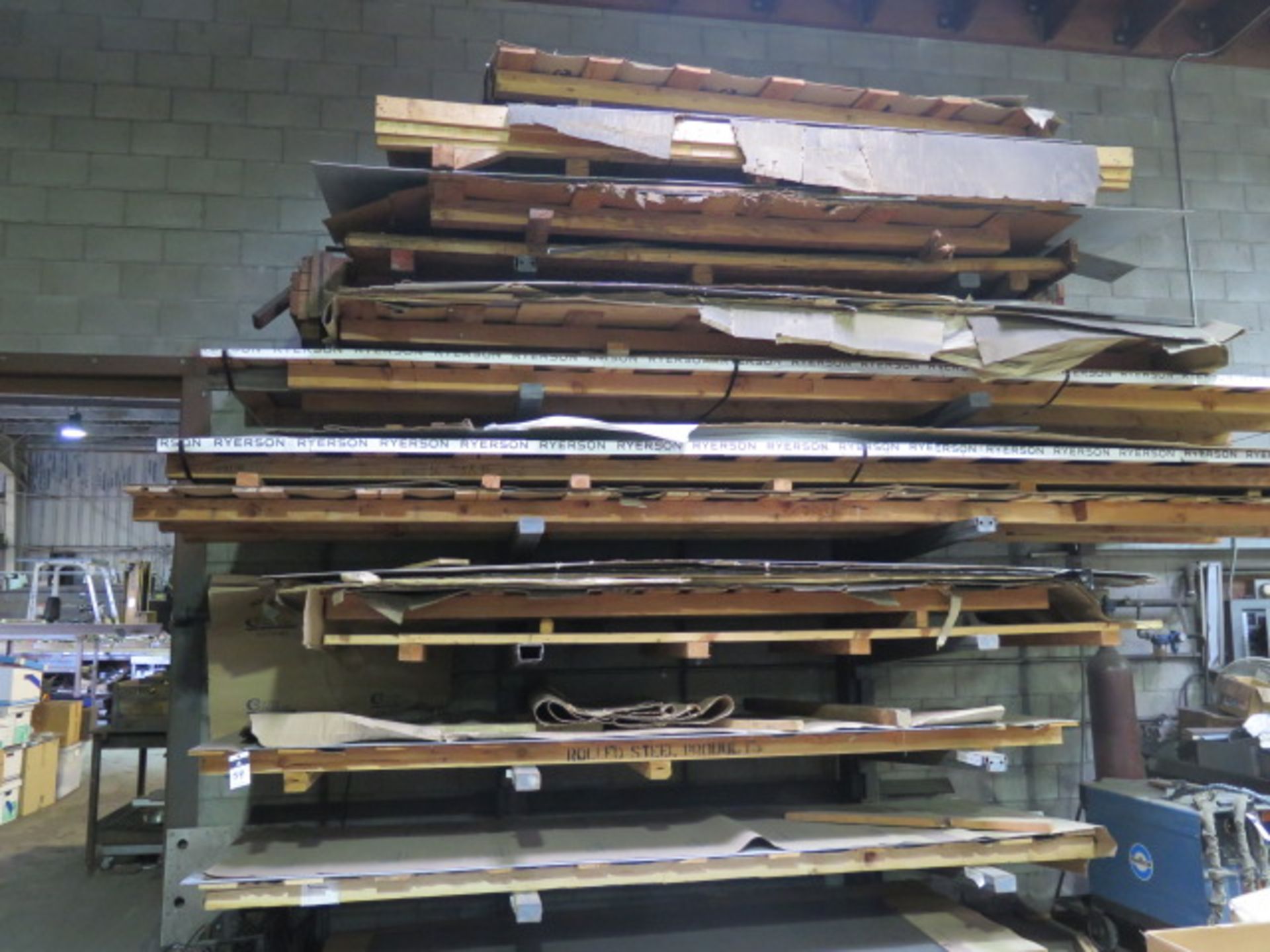 Sheet Stock Including Stainless Steel, Aluminum, Galvanized and Cold Roll w/ Cantilecver Sheet Stock