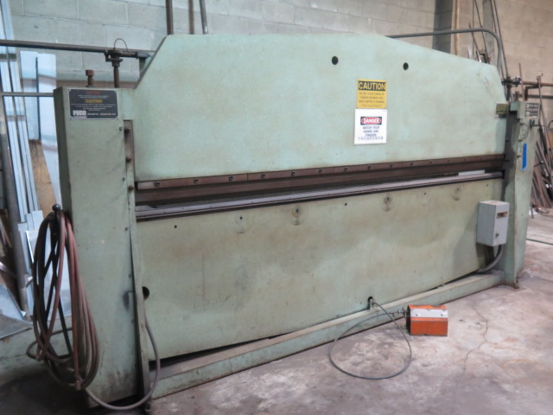 Feco mdl. 15 “Roto-Die” 10’ Hydraulic Bender s/n 81443 w/ 121” Rotary Base Die, 18GA x 10’ @ 3/8” - Image 2 of 9