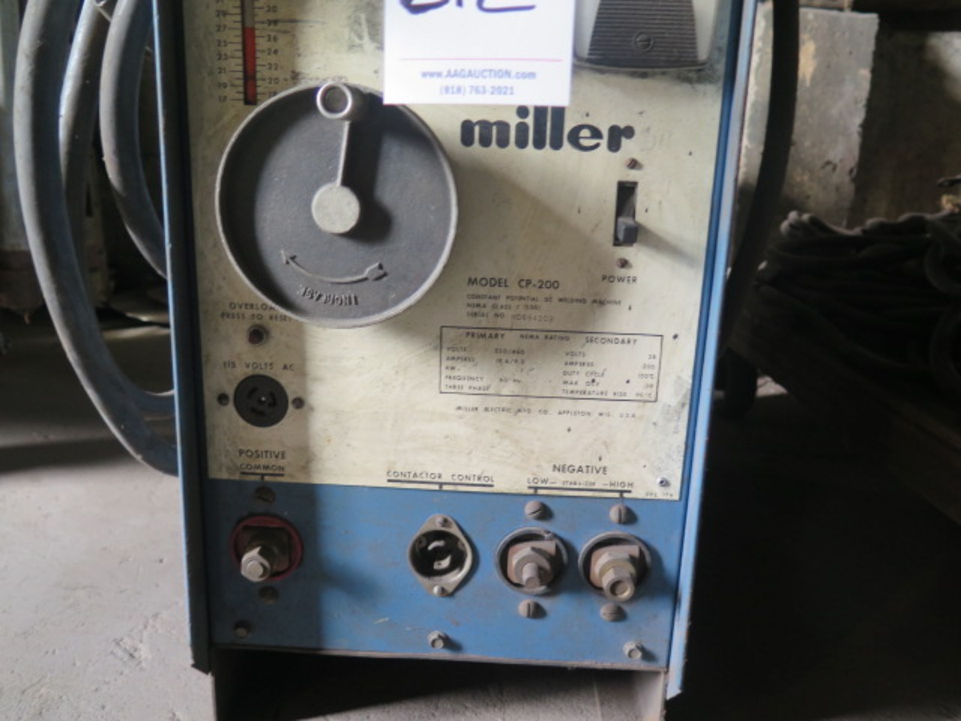 Miller CP-200 CP-DC Arc Welding Power Source - Image 3 of 3