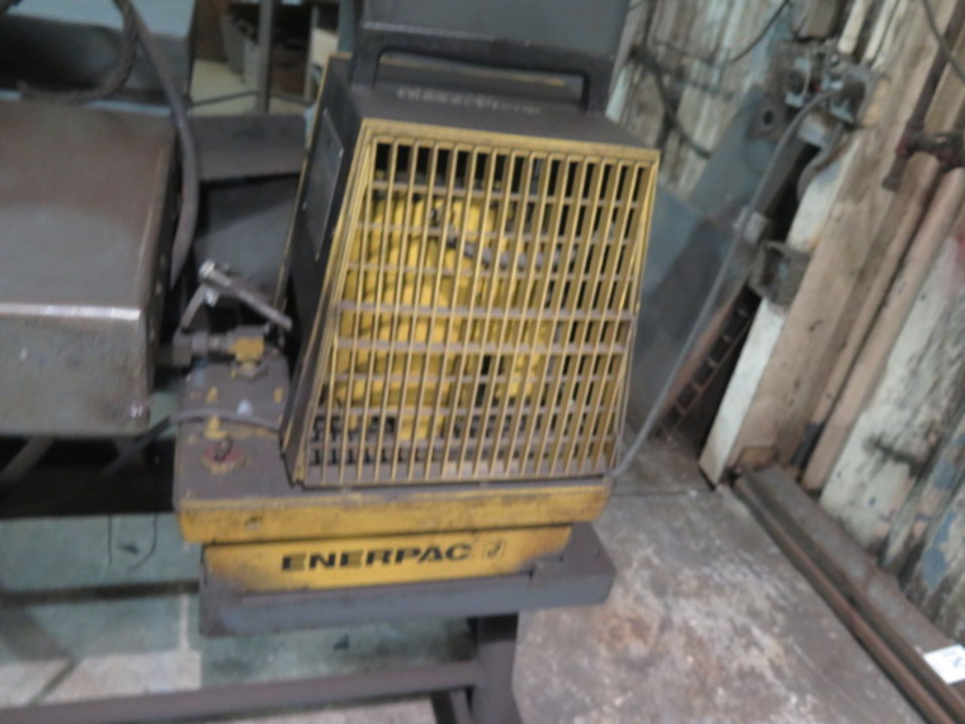 Enerpac 3” x 3” Hydraulic Corner Notcher w/ 26” Throat (AT TIP), Rolling Stand - Image 6 of 8