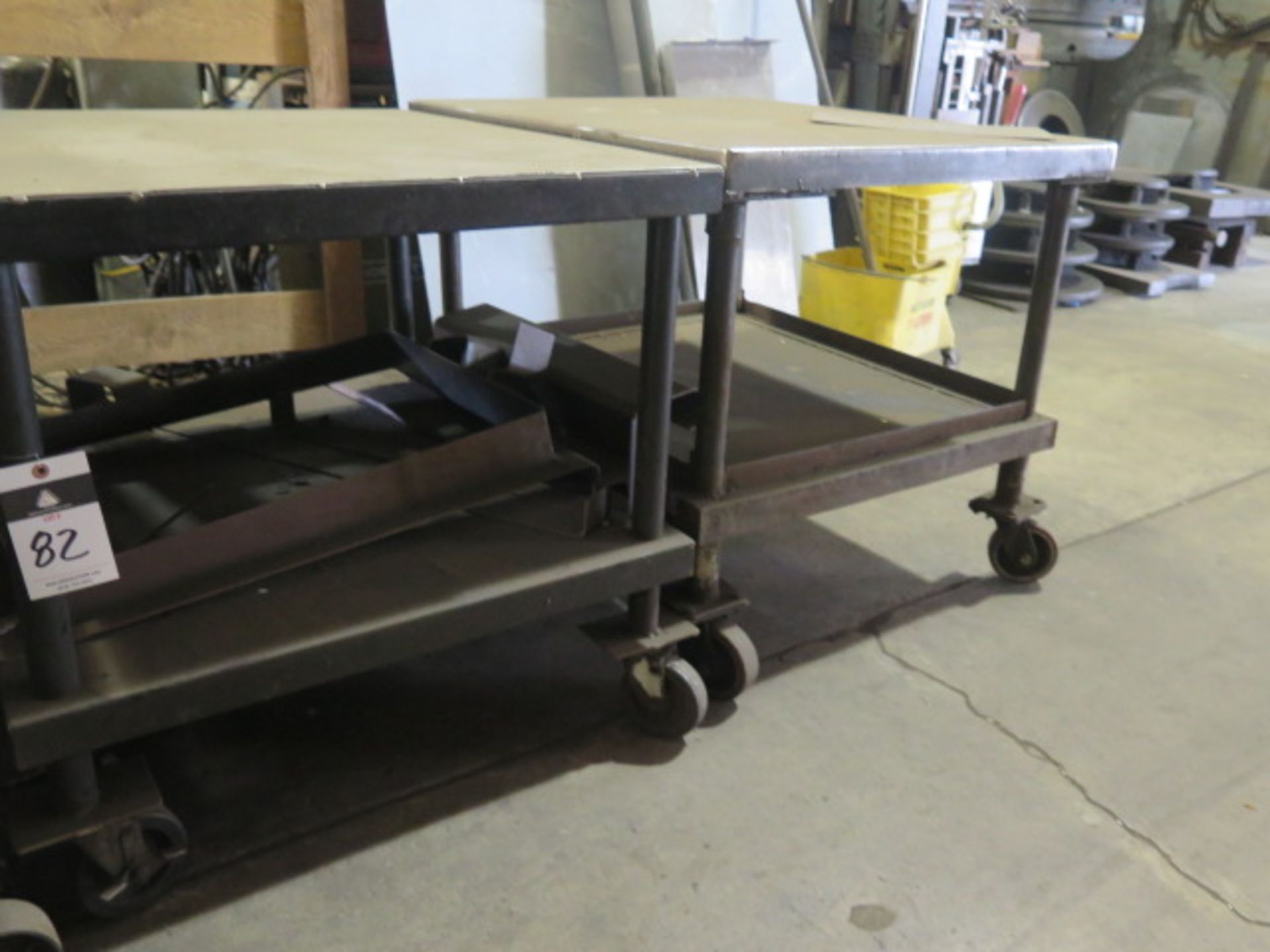 Heavy Duty 32" x 36" Steel Stock Carts (2) - Image 2 of 2