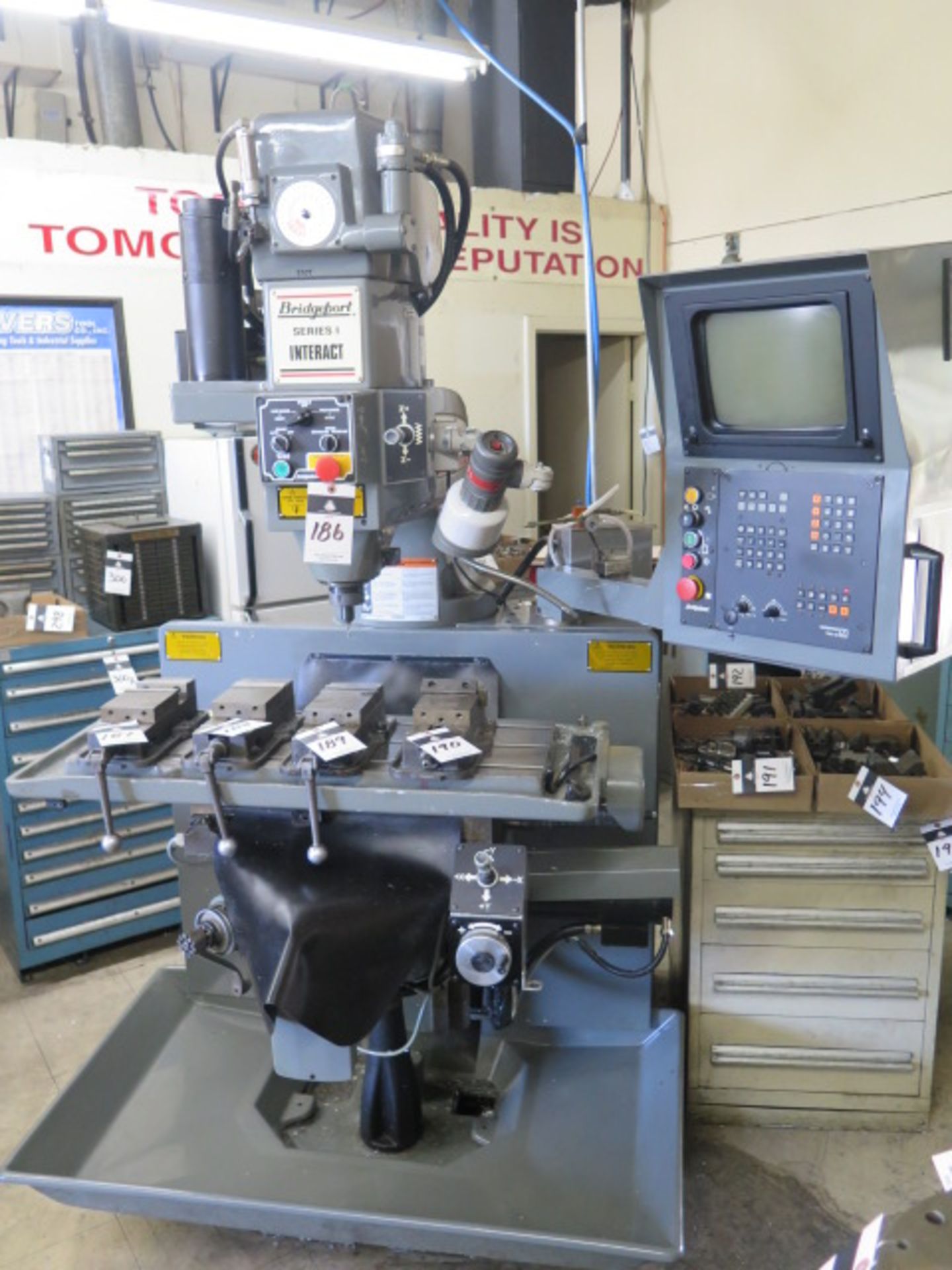 Bridgeport Series 1 Interact” CNC Vertical Mill s/n 28290889D w/ Heidenhain TNC151 Controls, 2Hp - Image 2 of 12