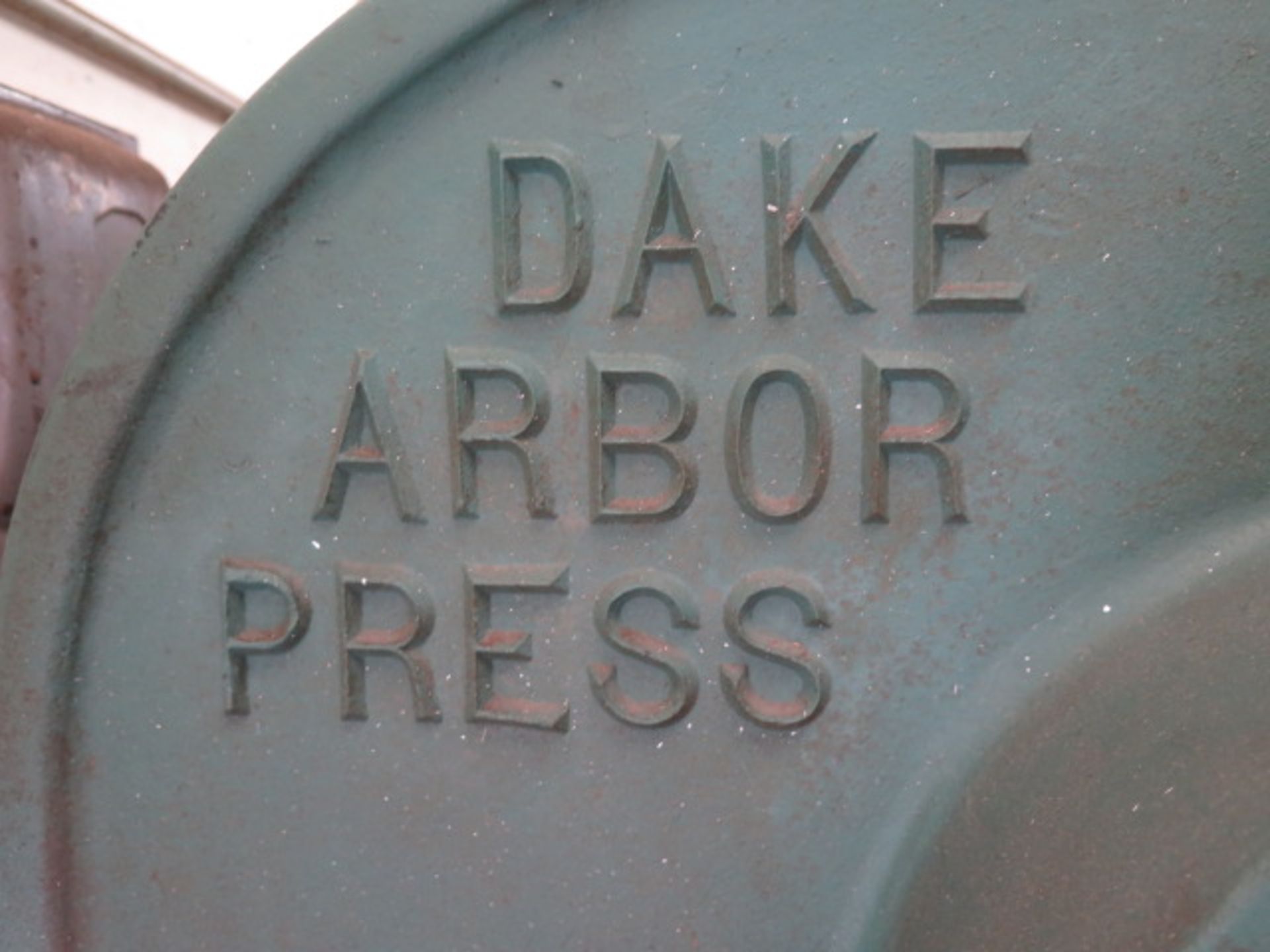 Dake 3A1 Arbor Press w/ Speed Wheel, Stand - Image 5 of 5