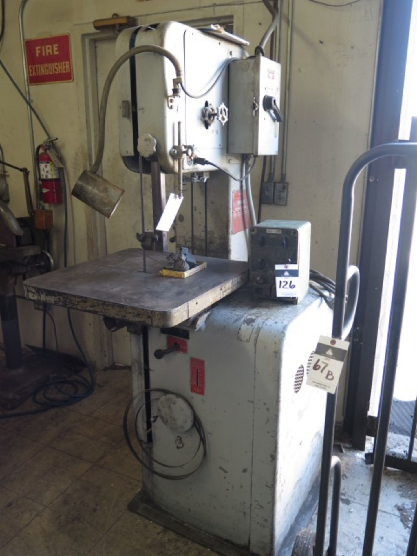 DoAll mdl. 1612-U 15” Vertical Band Saw s/n 146-60239 w/ Blade Welder, 24” x 24” Miter Table - Image 2 of 6