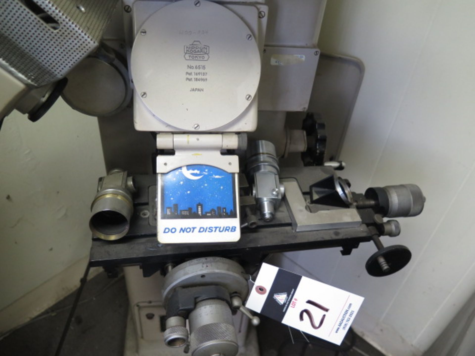 Nippon Kogaku 12” Floor Model Optical Comparator s/n 6515 w/ Micrometer Readout, 6” x 14 ½” Table - Image 3 of 7