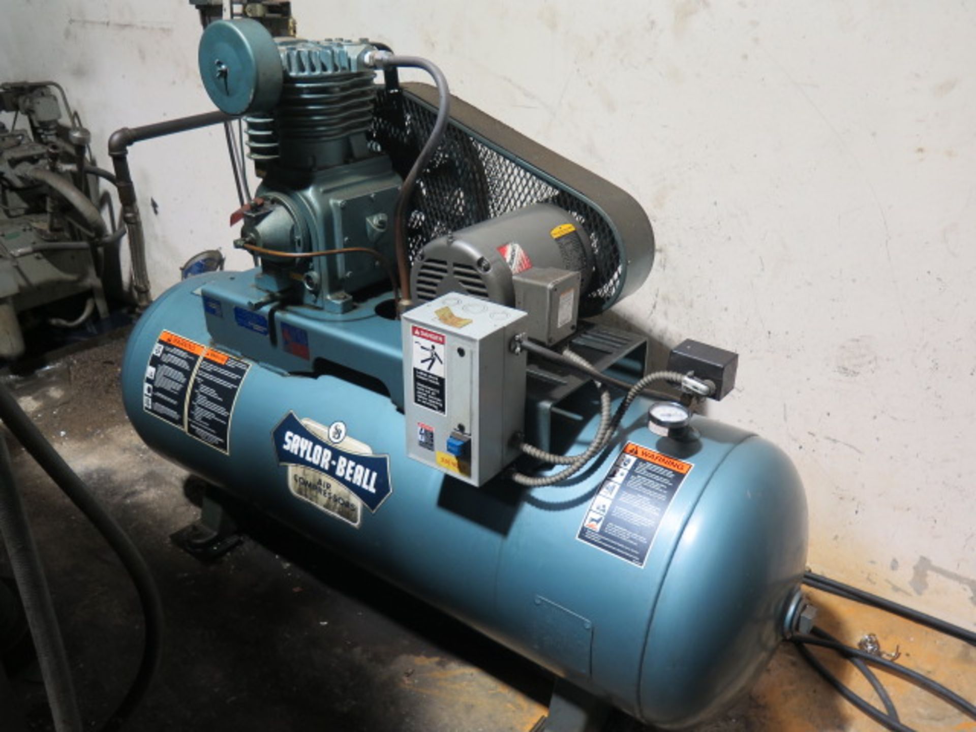 Saylor-Beall 5Hp Horizontal Air Compressor w/ 80 Gallon Tank