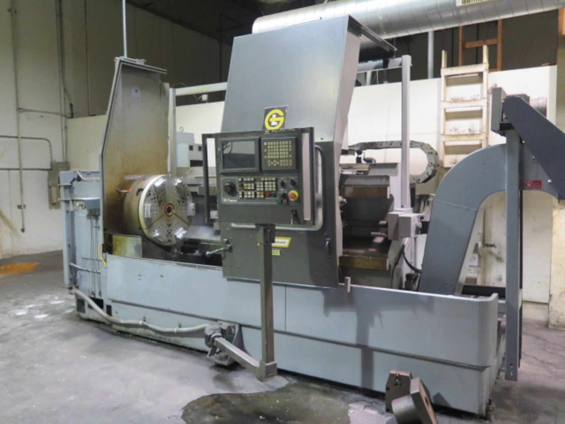 Giddings & Lewis 32-C "NumeriLathe" CNC Lathe s/n 535-36-81 w/ Fanuc Controls, 6 3/4" Thru Spindle B - Image 2 of 14