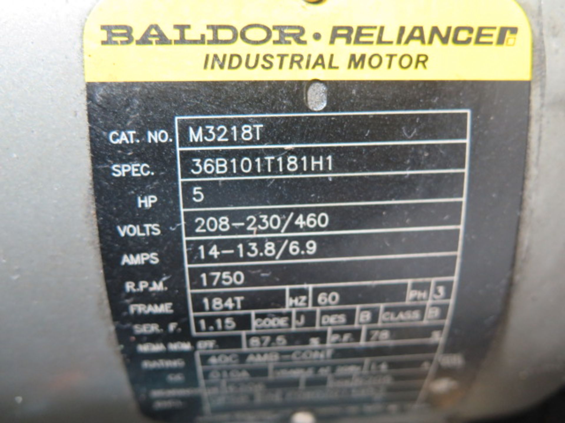 Saylor-Beall 5Hp Horizontal Air Compressor w/ 80 Gallon Tank - Image 5 of 6