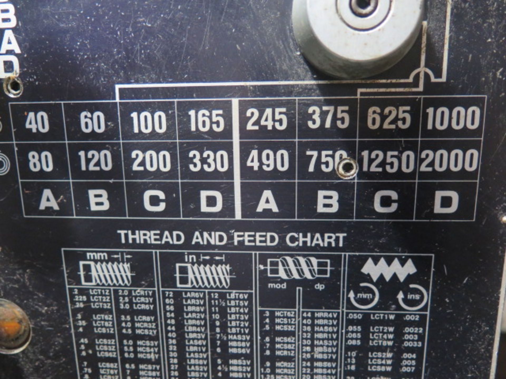 Republic-Lagun RL-1440G 14" x 40" Geared Head Gap Bed Lathe s/n 14496100869 w/ Acu-Rite DRO (NOT WO - Image 10 of 13