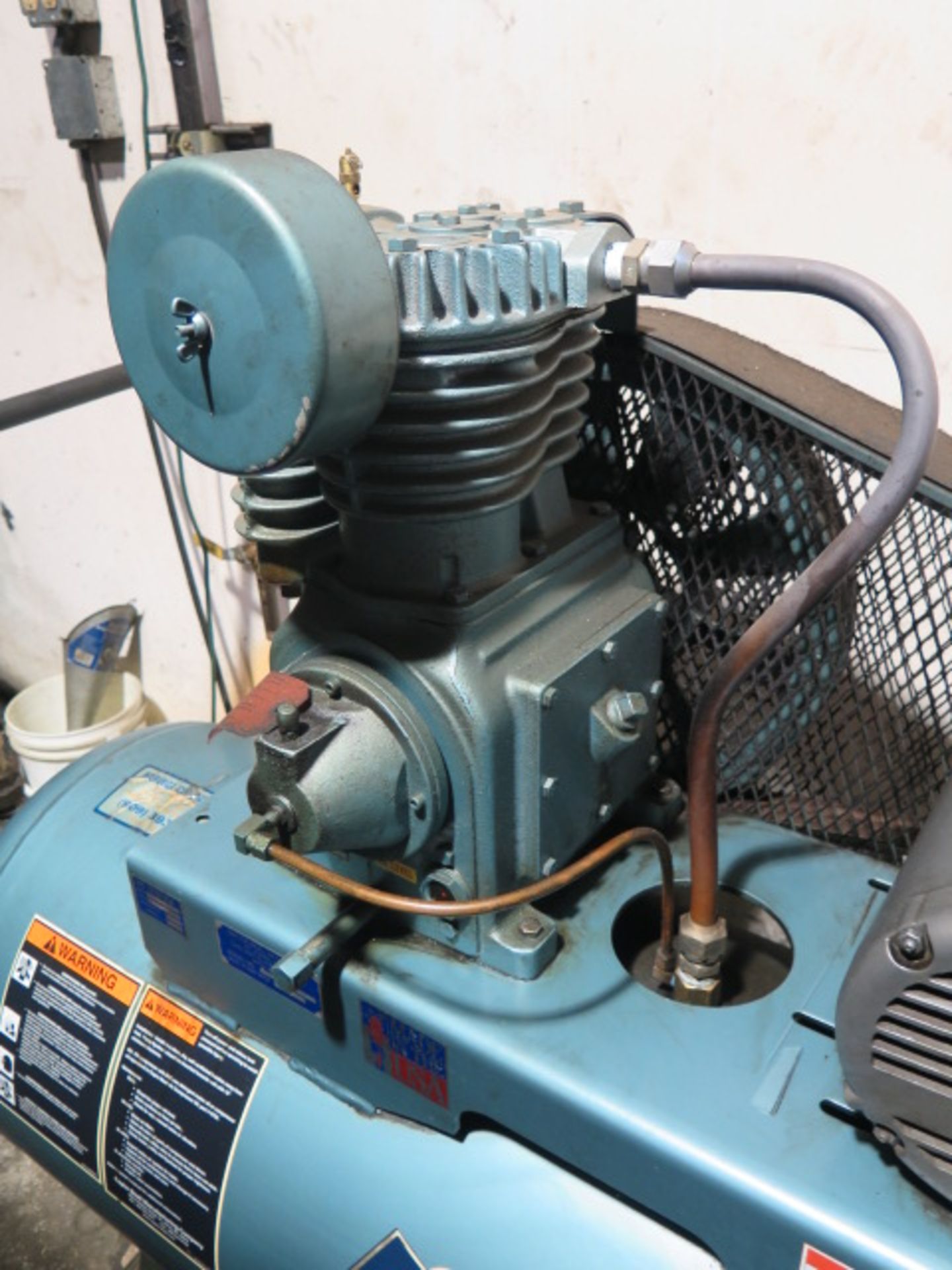 Saylor-Beall 5Hp Horizontal Air Compressor w/ 80 Gallon Tank - Image 3 of 6