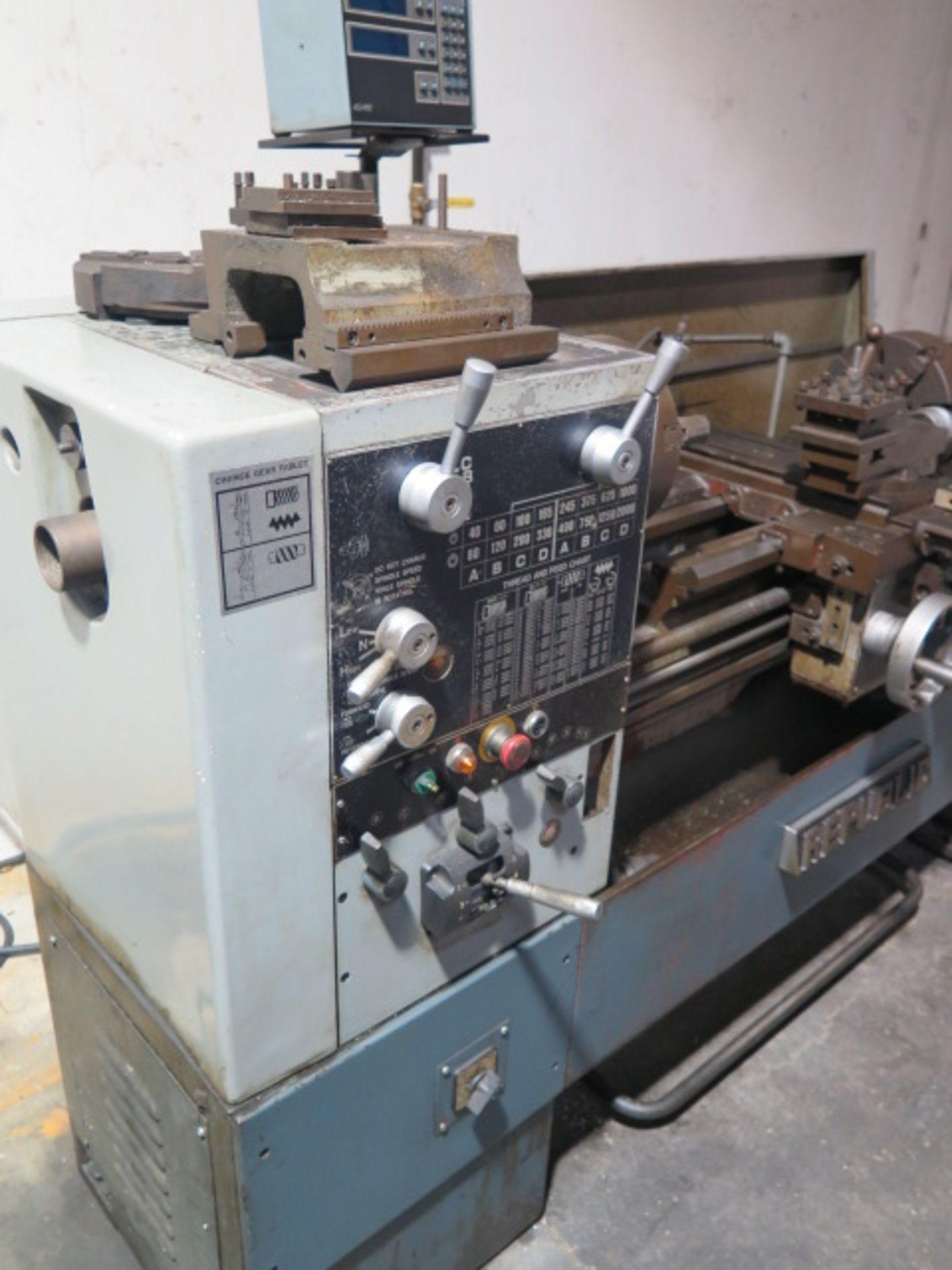 Republic-Lagun RL-1440G 14" x 40" Geared Head Gap Bed Lathe s/n 14496100869 w/ Acu-Rite DRO (NOT WO - Image 3 of 13