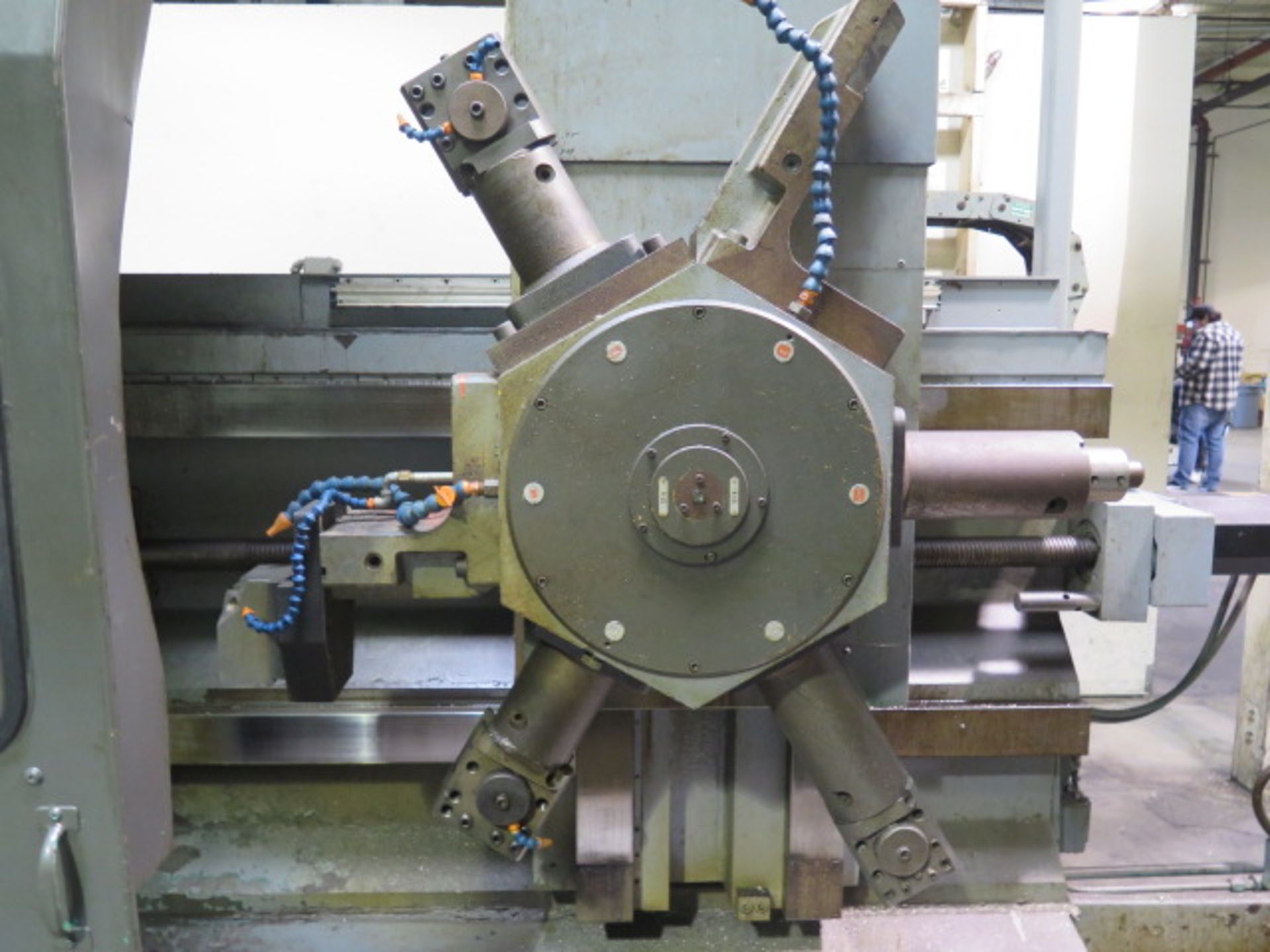 Giddings & Lewis 32-C "NumeriLathe" CNC Lathe s/n 535-36-81 w/ Fanuc Controls, 6 3/4" Thru Spindle B - Image 8 of 14