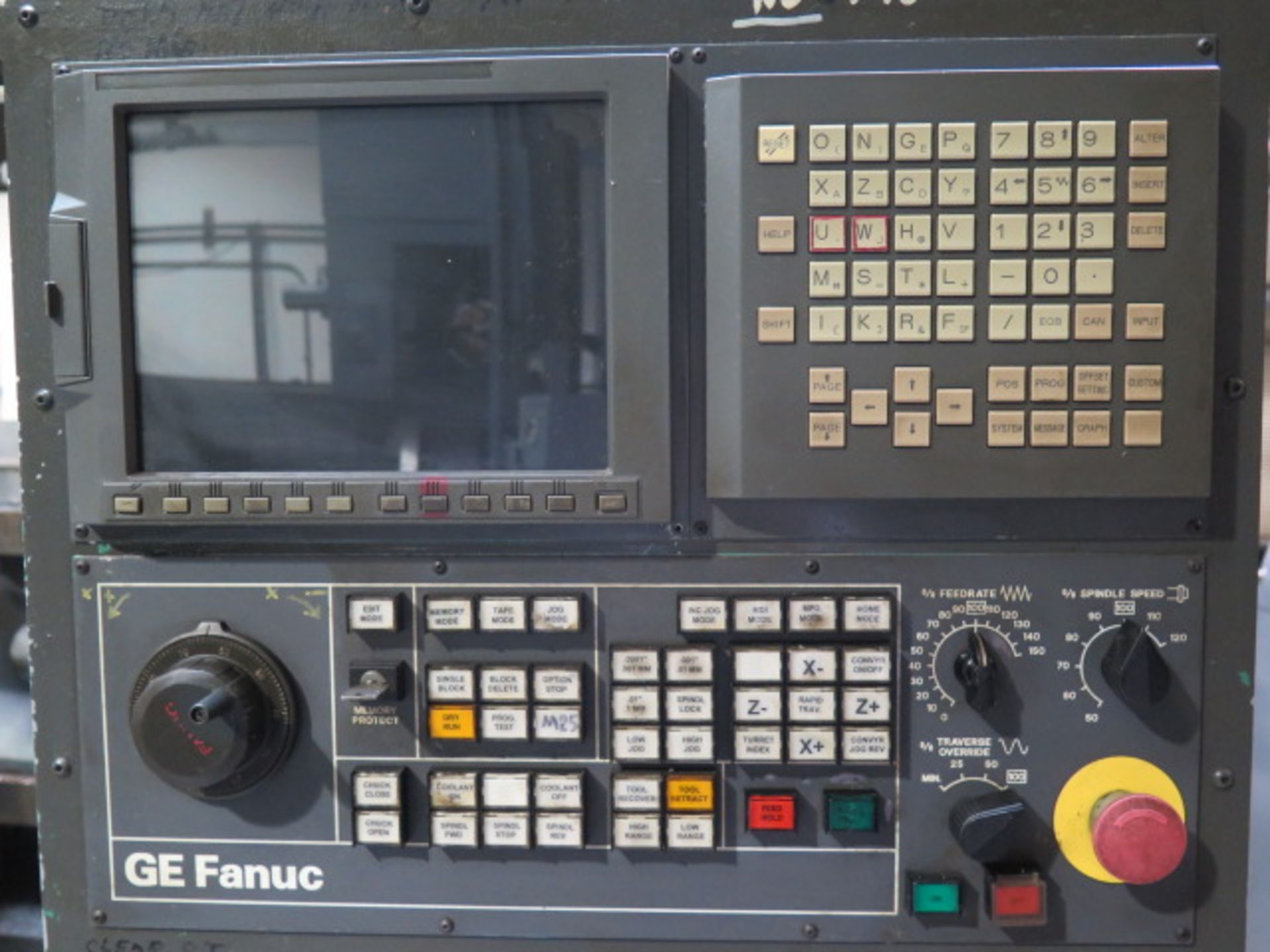 Giddings & Lewis 32-C "NumeriLathe" CNC Lathe s/n 535-36-81 w/ Fanuc Controls, 6 3/4" Thru Spindle B - Image 6 of 14