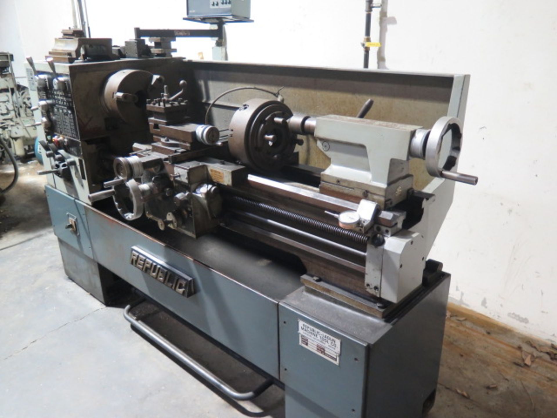 Republic-Lagun RL-1440G 14" x 40" Geared Head Gap Bed Lathe s/n 14496100869 w/ Acu-Rite DRO (NOT WO - Image 2 of 13