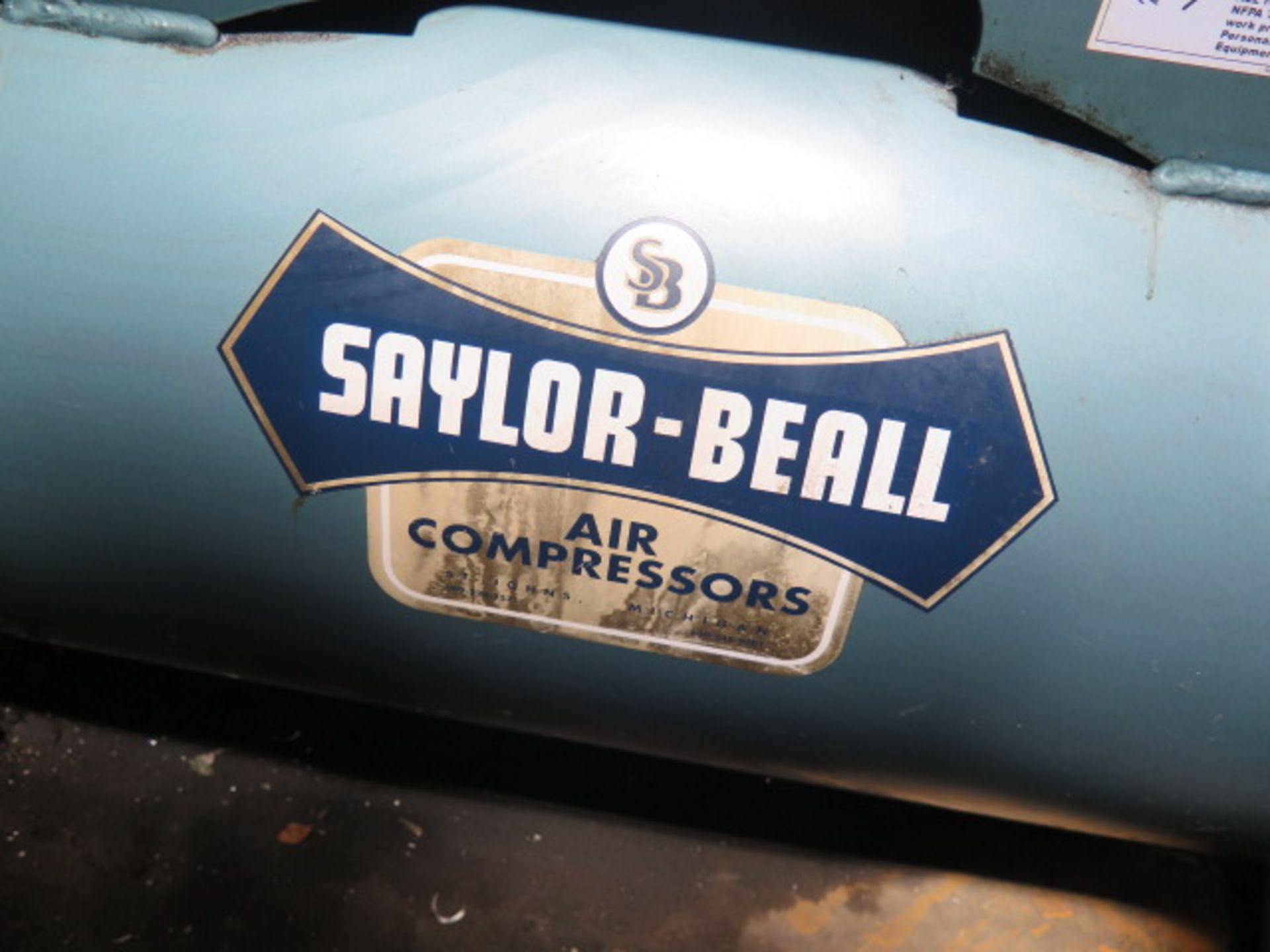 Saylor-Beall 5Hp Horizontal Air Compressor w/ 80 Gallon Tank - Image 2 of 6