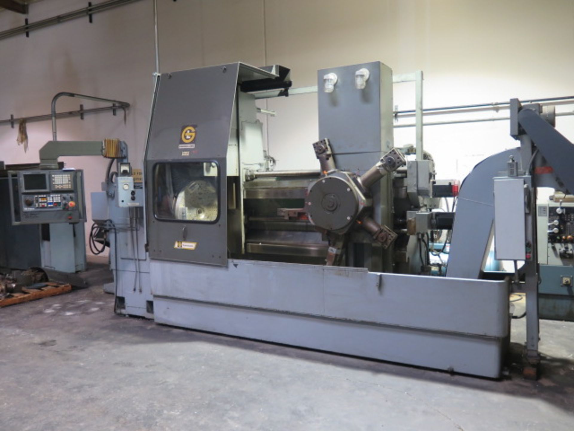 Giddings & Lewis 28-4x "NumeriLathe" Twin Turret CNC Lathe w/ Fanuc Series 21i-T Controls