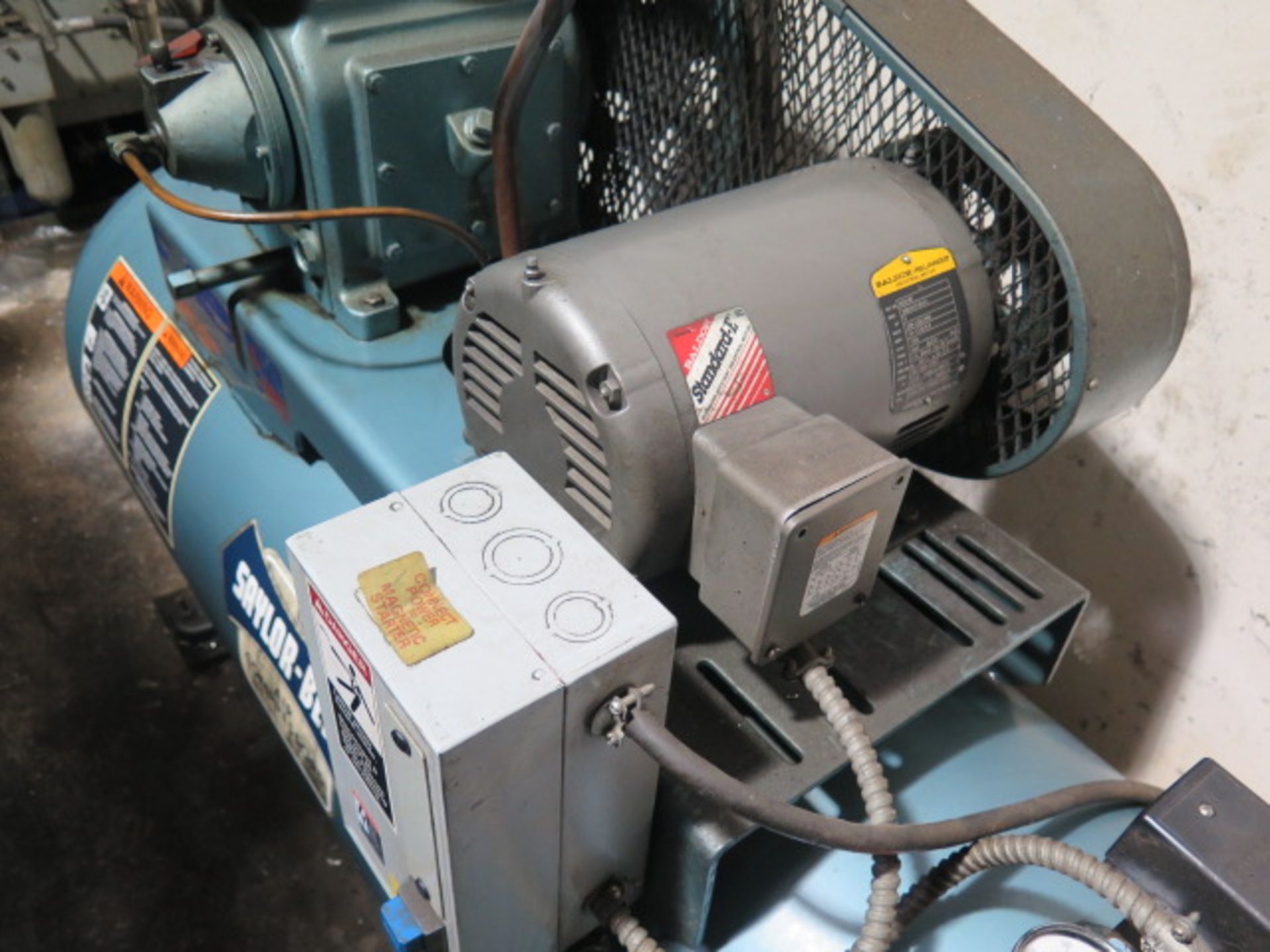 Saylor-Beall 5Hp Horizontal Air Compressor w/ 80 Gallon Tank - Image 4 of 6