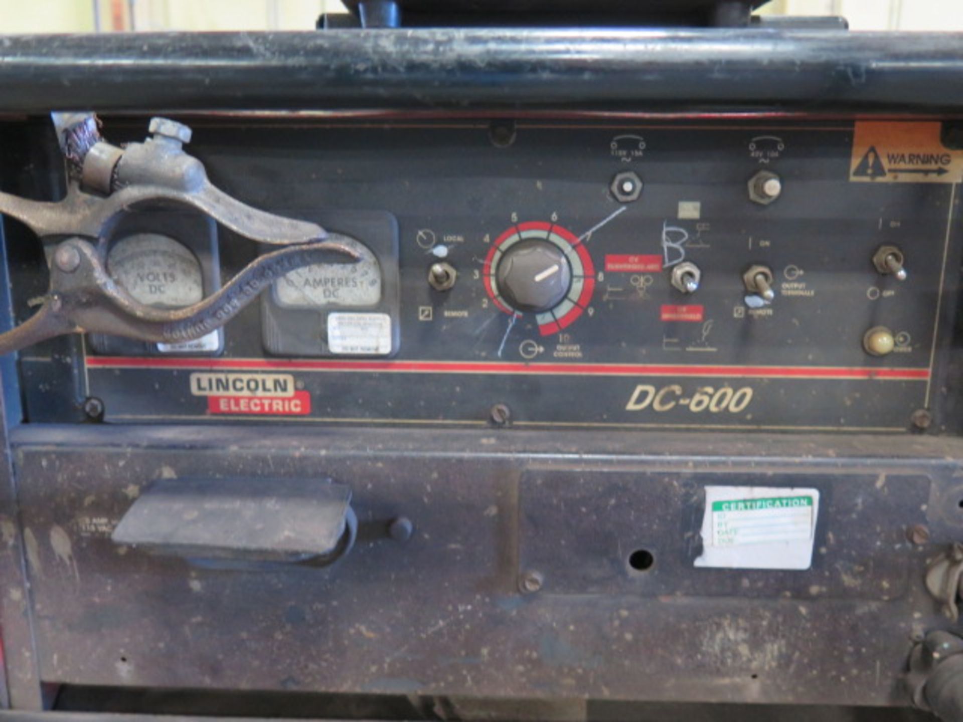 Lincoln DC-600 DC Arc Welding Power Source s/n U1020802421 w/ Lincoln Multi-Process Switch, - Image 7 of 7