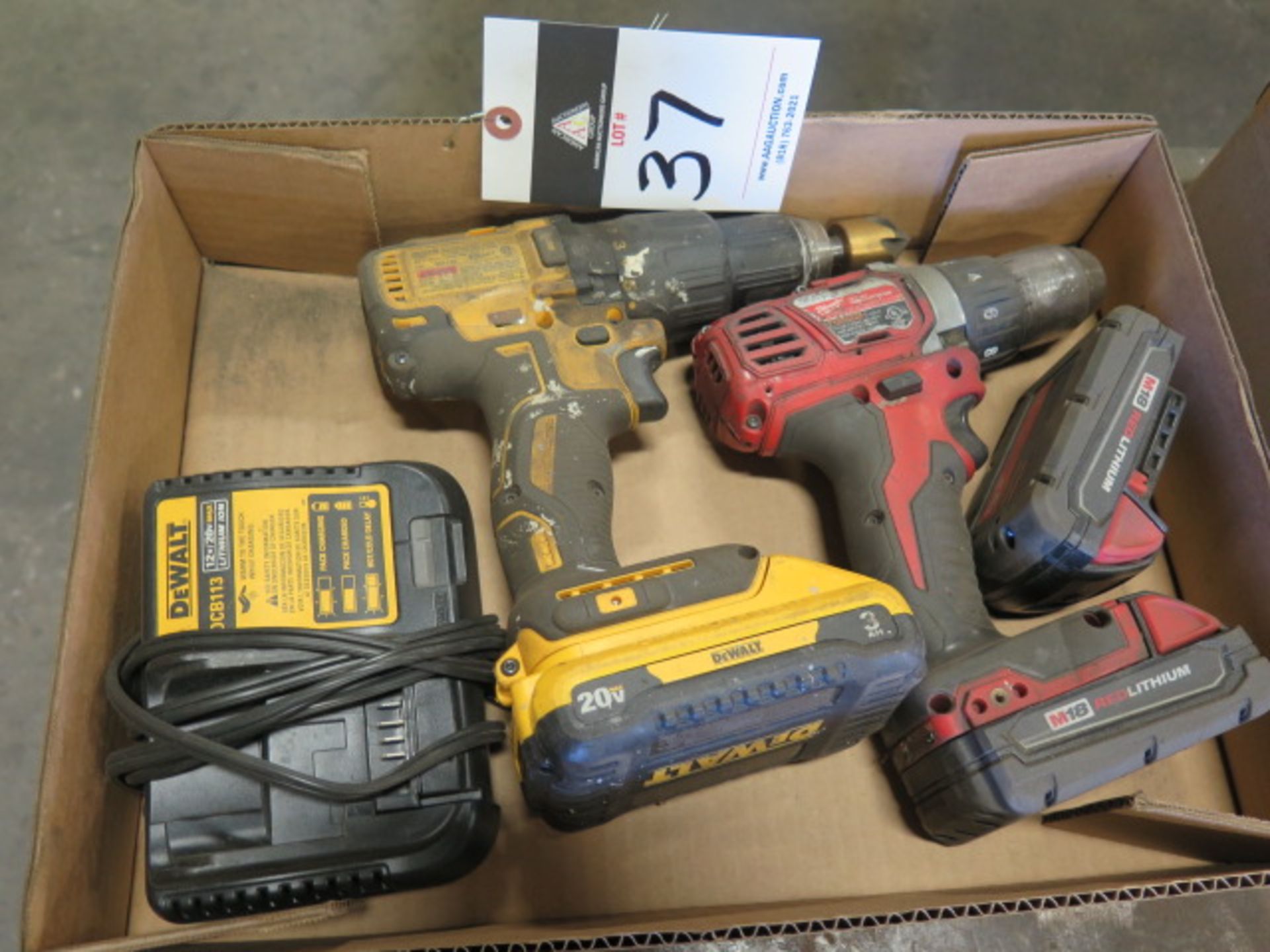 Milwaukee and DeWalt Cordless Drills (2)