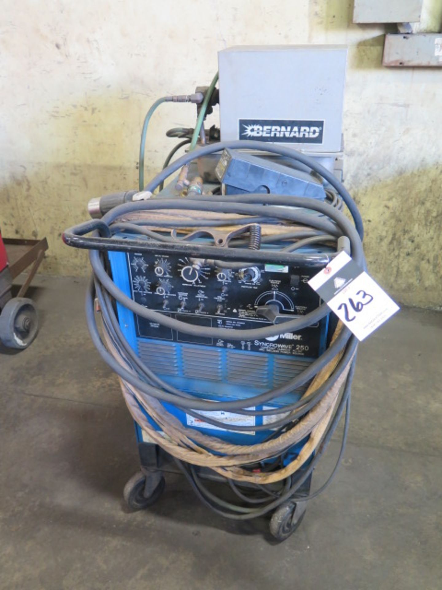 Miller Syncrowave 250 CC-AC/DC Arc Welding Power Source s/n KF848637 w/ Bernard Cooler - Image 2 of 4