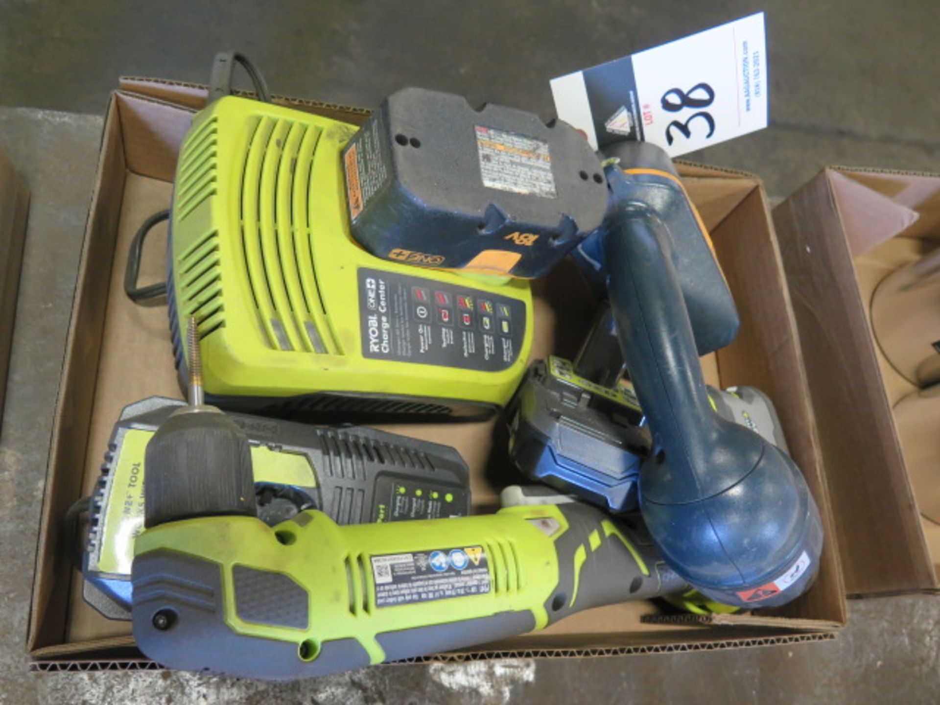 Ryobi Cordless Angle Drill w/ Chargers