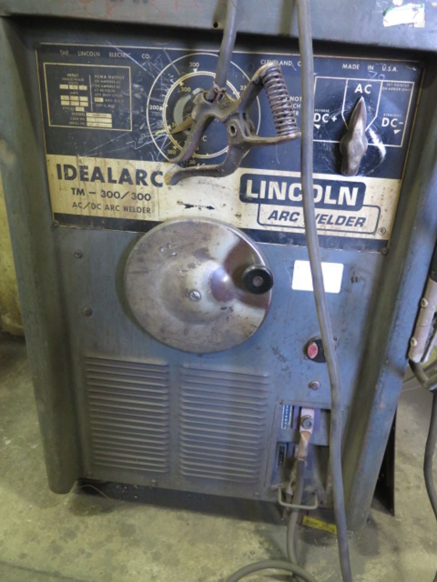 Lincoln Idealarc TM-300/300 AC/DC Arc Welding Power Source s/n AC-278841 - Image 2 of 3