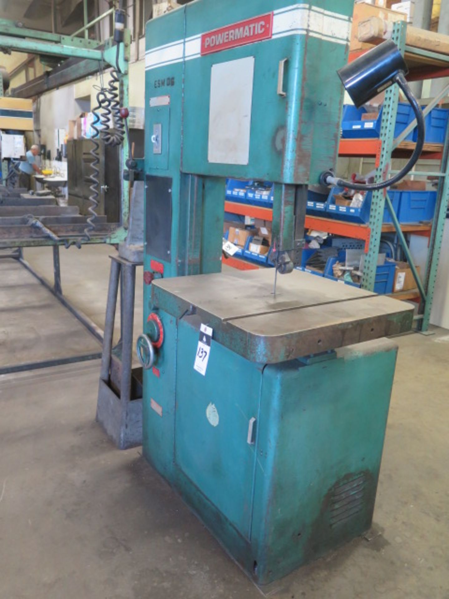 Powermatic mdl. 87 20” Vertical Band Saw s/n 287039 w/ 37-4500 Dial FPM, 24” x 24” Table - Image 2 of 4