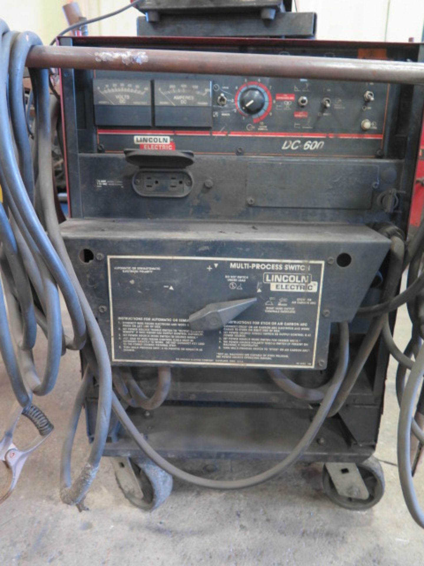 Lincoln DC-600 DC Arc Welding Power Source s/n U1080907228 w/ Lincoln Multi-Process Switch, - Image 5 of 6