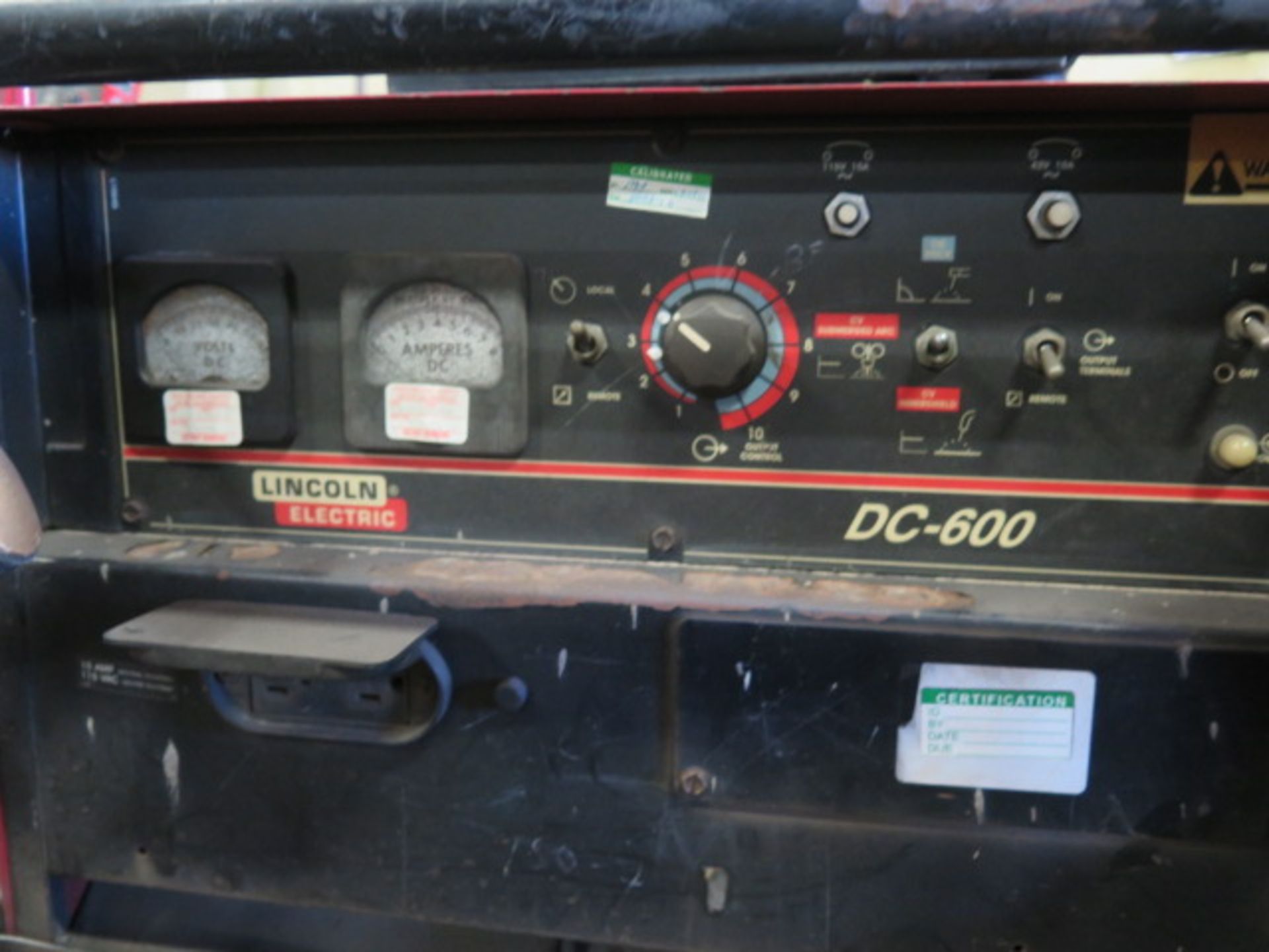 Lincoln DC-600 DC Arc Welding Power Source s/n U1050624656 w/ Lincoln Multi-Process Switch, - Image 5 of 5