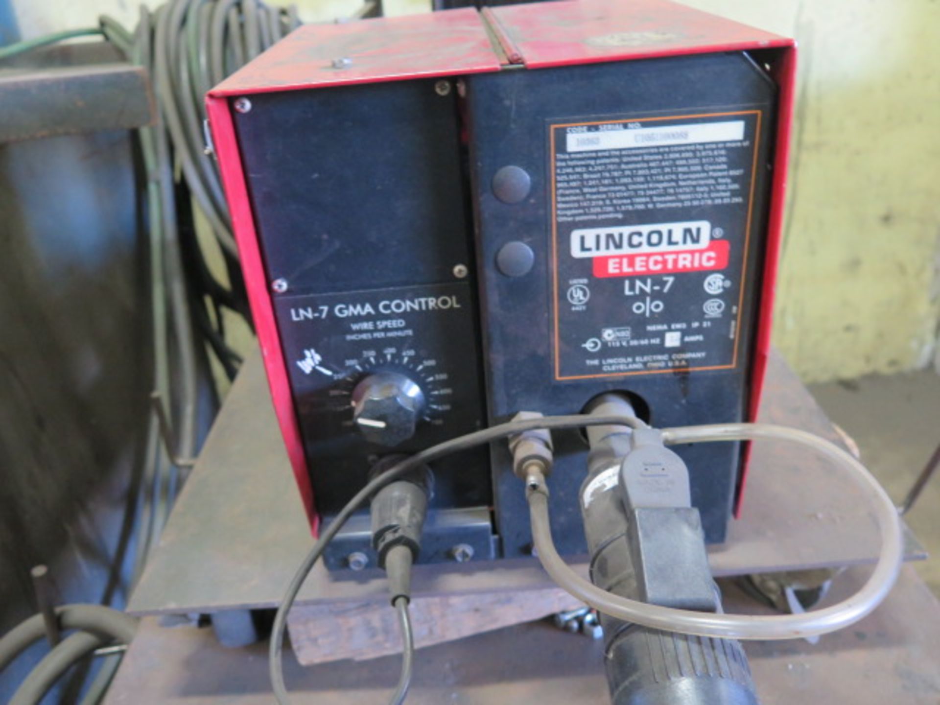 Lincoln DC-400 CV-DC Arc welding Power Source s/n AC599057 w/ Multi-Process Switch, Lincoln LN-7 - Image 4 of 7