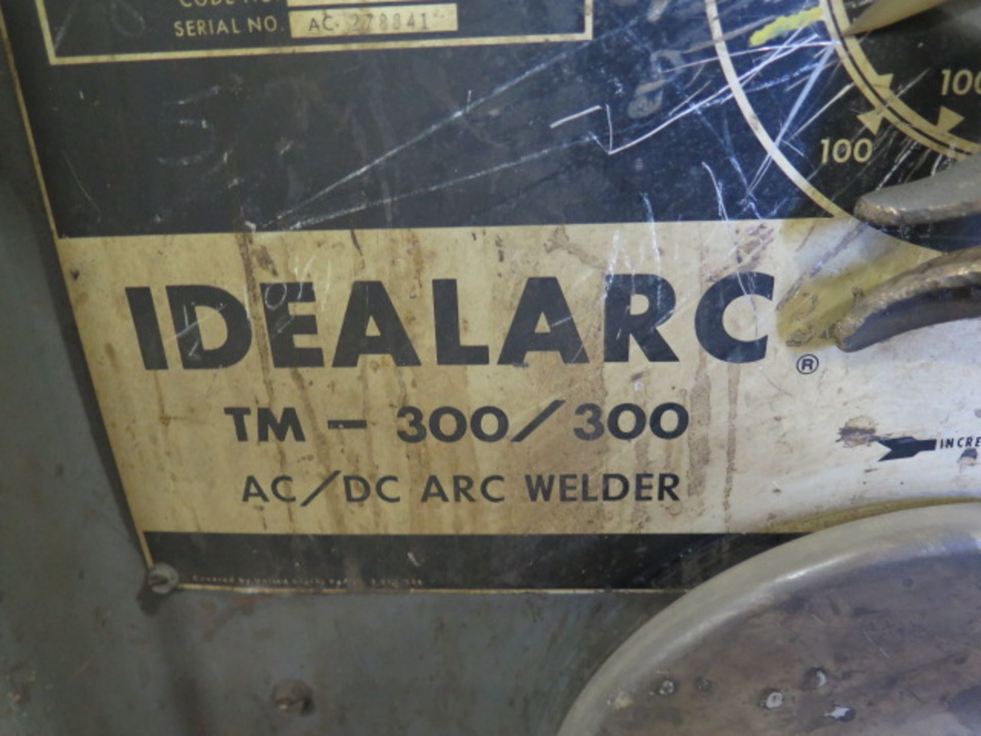 Lincoln Idealarc TM-300/300 AC/DC Arc Welding Power Source s/n AC-278841 - Image 3 of 3