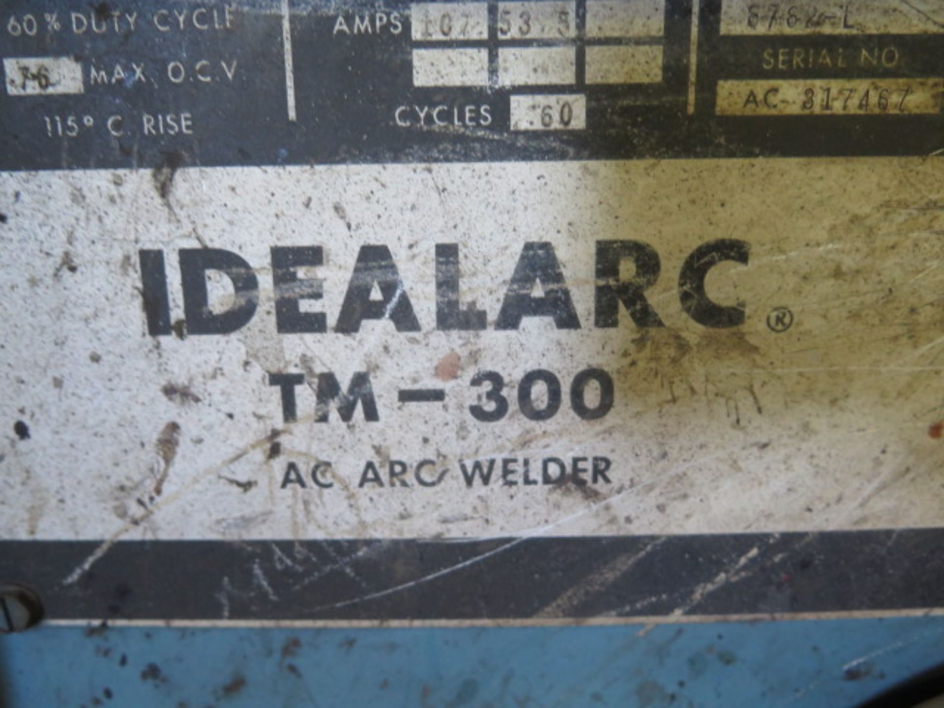 Lincoln Idealarc TM-300 AC Arc Welding Power Source s/n AC-317467 - Image 4 of 4