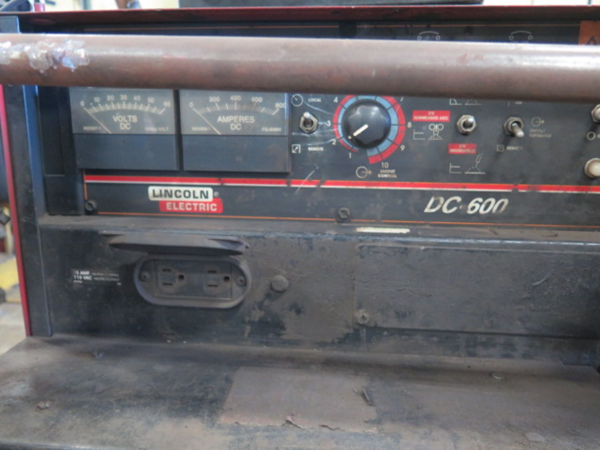 Lincoln DC-600 DC Arc Welding Power Source s/n U1080907228 w/ Lincoln Multi-Process Switch, - Image 6 of 6