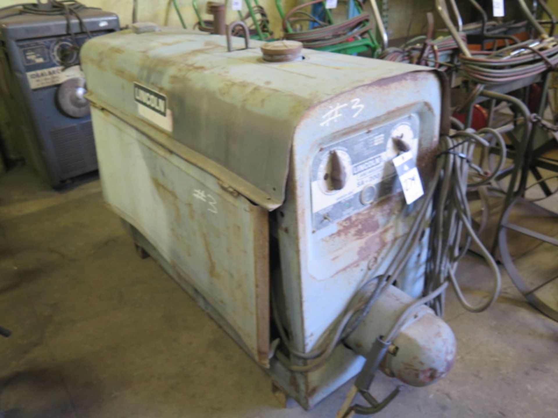 Lincoln Shield-Arc SA-200 Gas Powered Variable Voltage DC Arc Welding generator s/n A-796821 w/ - Image 2 of 4