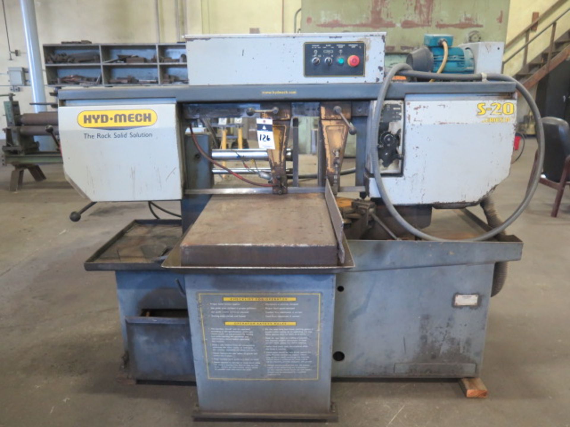 Hyd-Mech S-20 Series II 12” Horizontal Miter Band Saw s/n 60806395H w/ Hyd-Mech Controls,