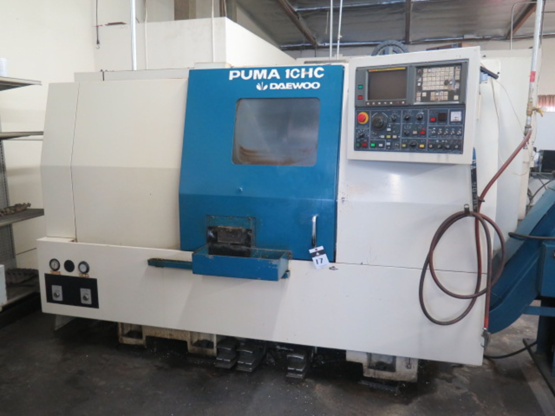 1995 Daewoo PUMA 10HC CNC turning Center s/n PH100342 w/ Fanuc Controls, Tool Presetter, 10- - Image 2 of 16