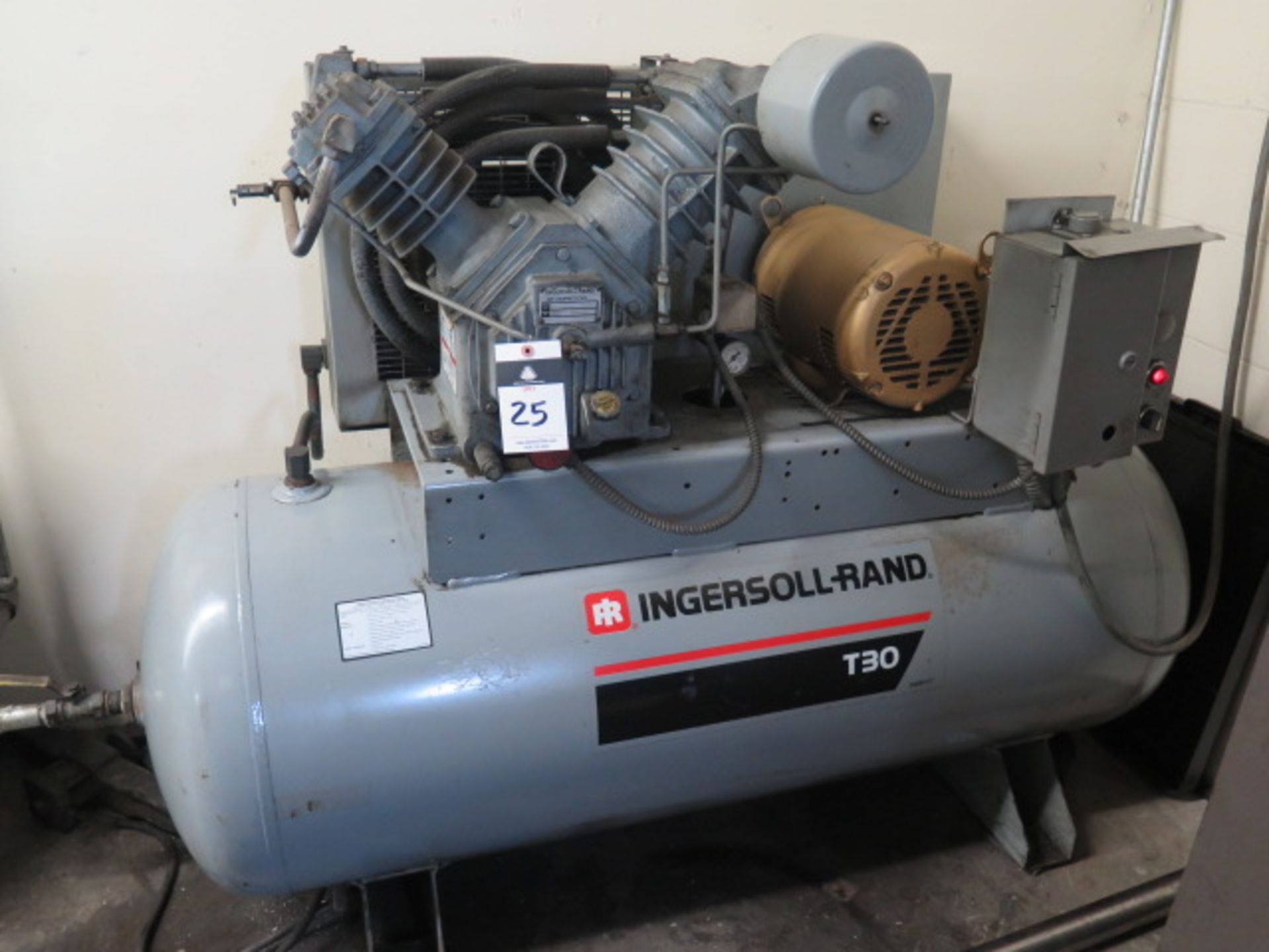 Ingersoll Rand 10Hp Horizontal Air Compressor w/ 80 Gallon Tank and Arrow Refrigerated Air Dryer