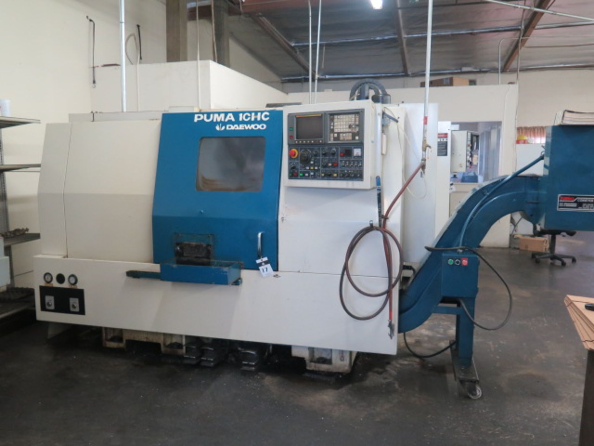 1995 Daewoo PUMA 10HC CNC turning Center s/n PH100342 w/ Fanuc Controls, Tool Presetter, 10-