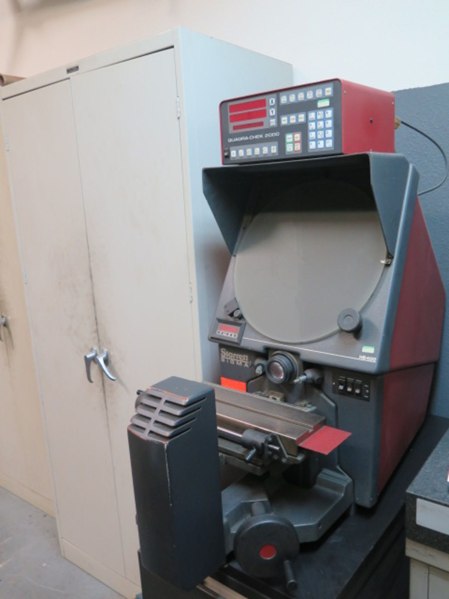 Starrett Sigma HE400 16” Optical Comparator s/n 2611 w/ Quadra-Chek 2000 Programmable DRO, Digital - Image 2 of 10