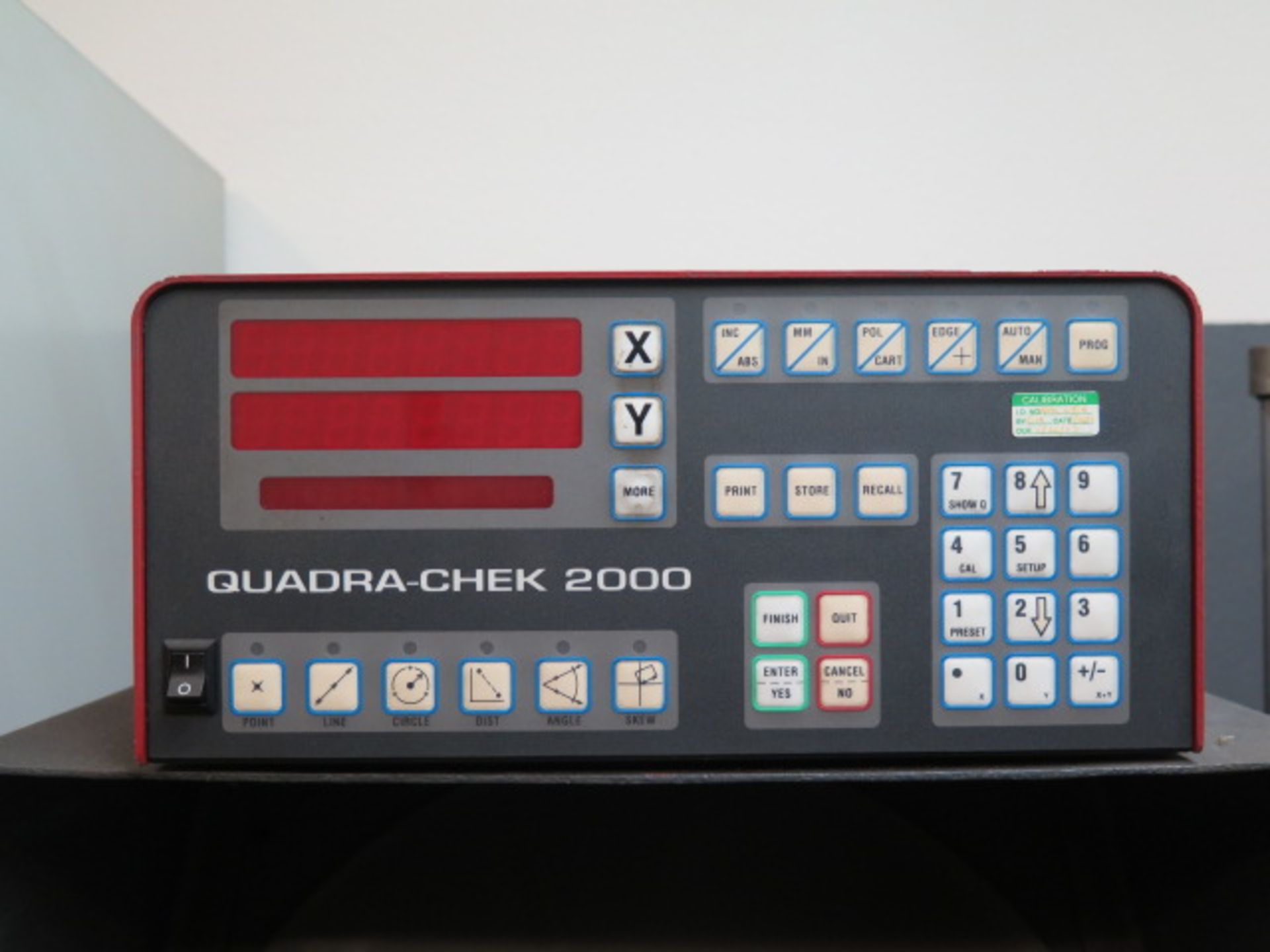 Starrett Sigma HE400 16” Optical Comparator s/n 2611 w/ Quadra-Chek 2000 Programmable DRO, Digital - Image 9 of 10