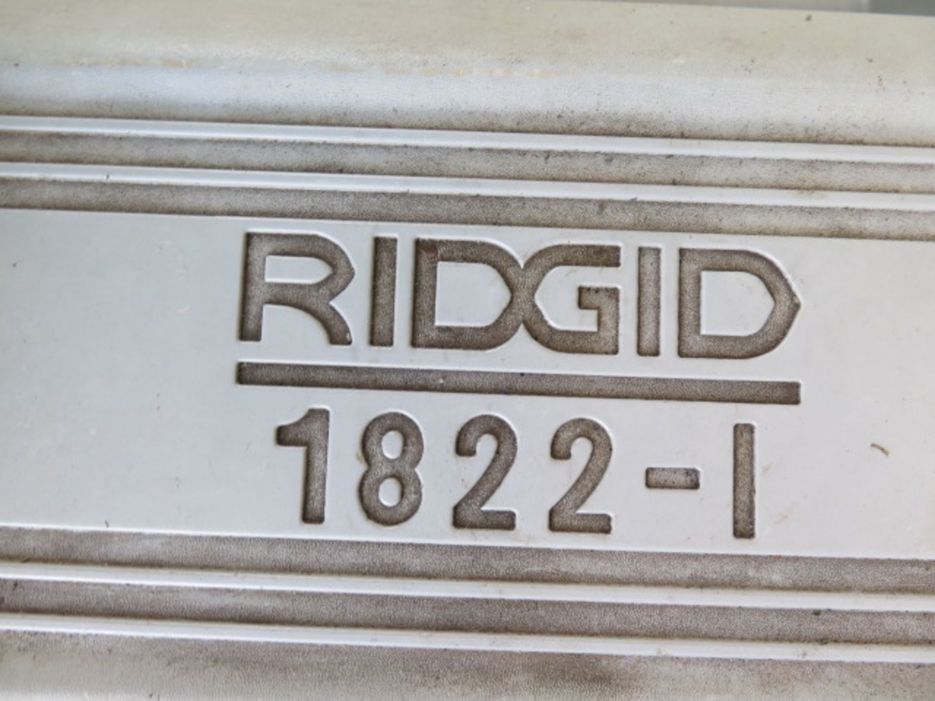 Rigid mdl. 1822-1 Power Pipe Threader s/n EA18885 w/ Thread Dies, Cutof and Deburring Attachments, - Image 8 of 8