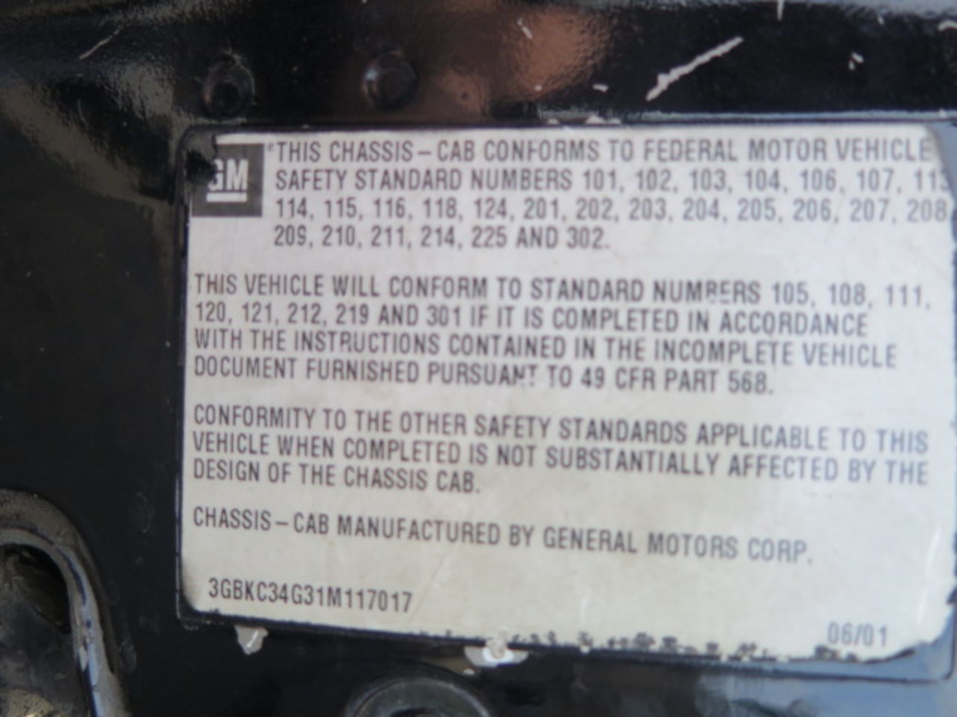 2001 Chevrolet Silverado 3500HD Welding Utility Truck Lisc# 6U26651 w/ 8.1L V8 Gas Engine, Automatic - Image 17 of 19