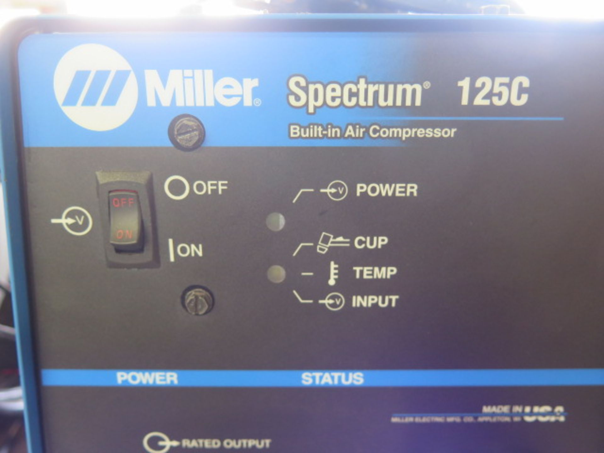 Miller Spectrum 125C Plasma Cutting Power Source s/n LJ270052D w/ Built-In Compressor - Image 5 of 5