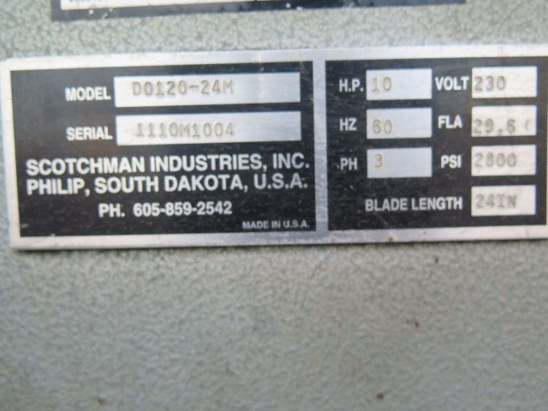 Scotchman “Dual Operator 120/200” mdl. D0120-24M 120 Ton Ironworker s/n 1110M1004 w/ 1 ½” Thru 1” - Image 16 of 16